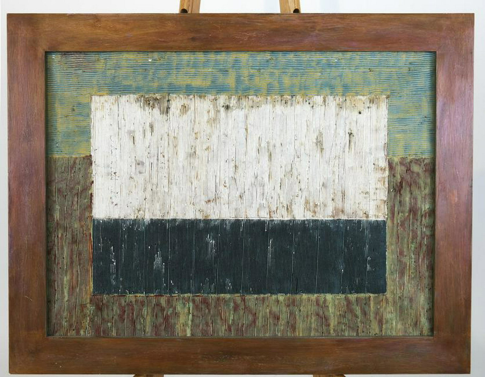 David GIBBS: Abstract, 1989 - Oil on Canvas: David Gibbs, abstract, dated 1989, oil on canvas. Signed verso. [Art: 24 x 32 inches; Frame: 29 x 37 inches]. In good condition.