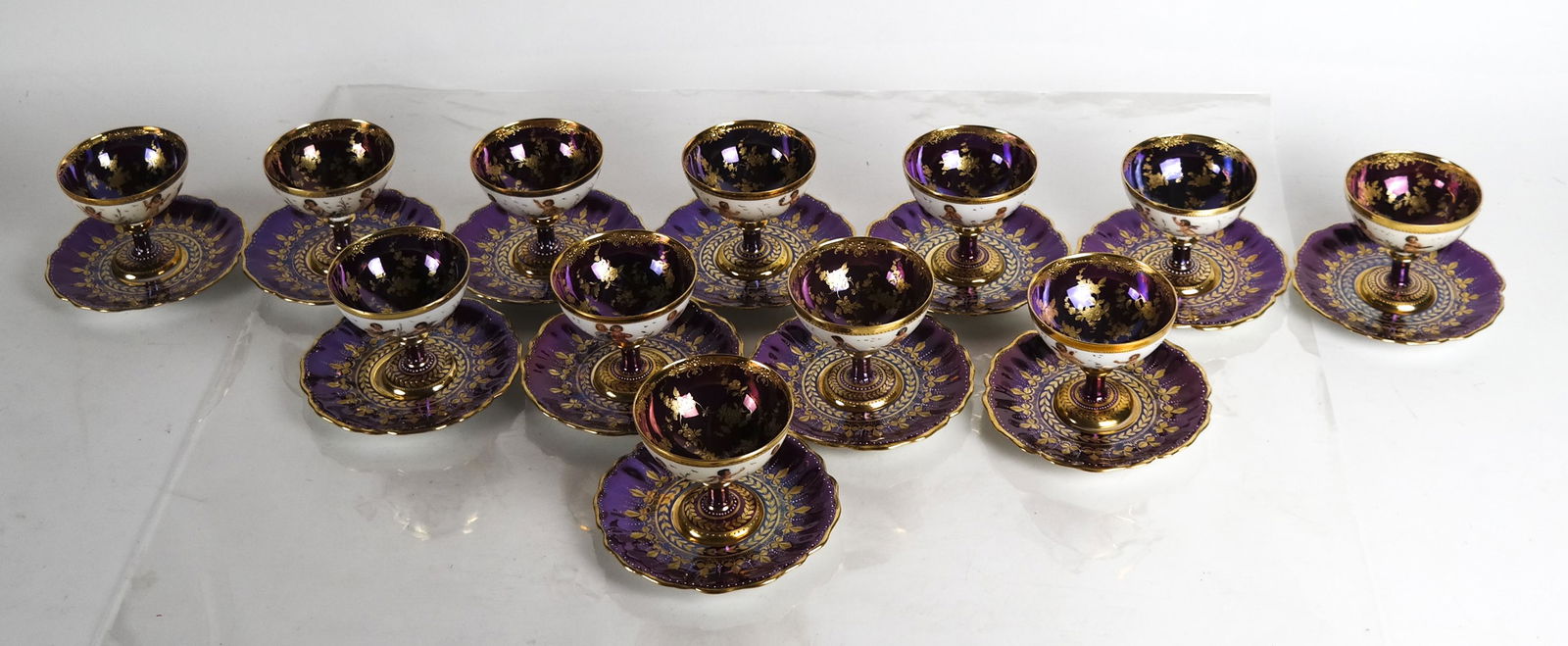 24 Pc. Dresden Germany Porcelain Demitasse Set (1 of 9)