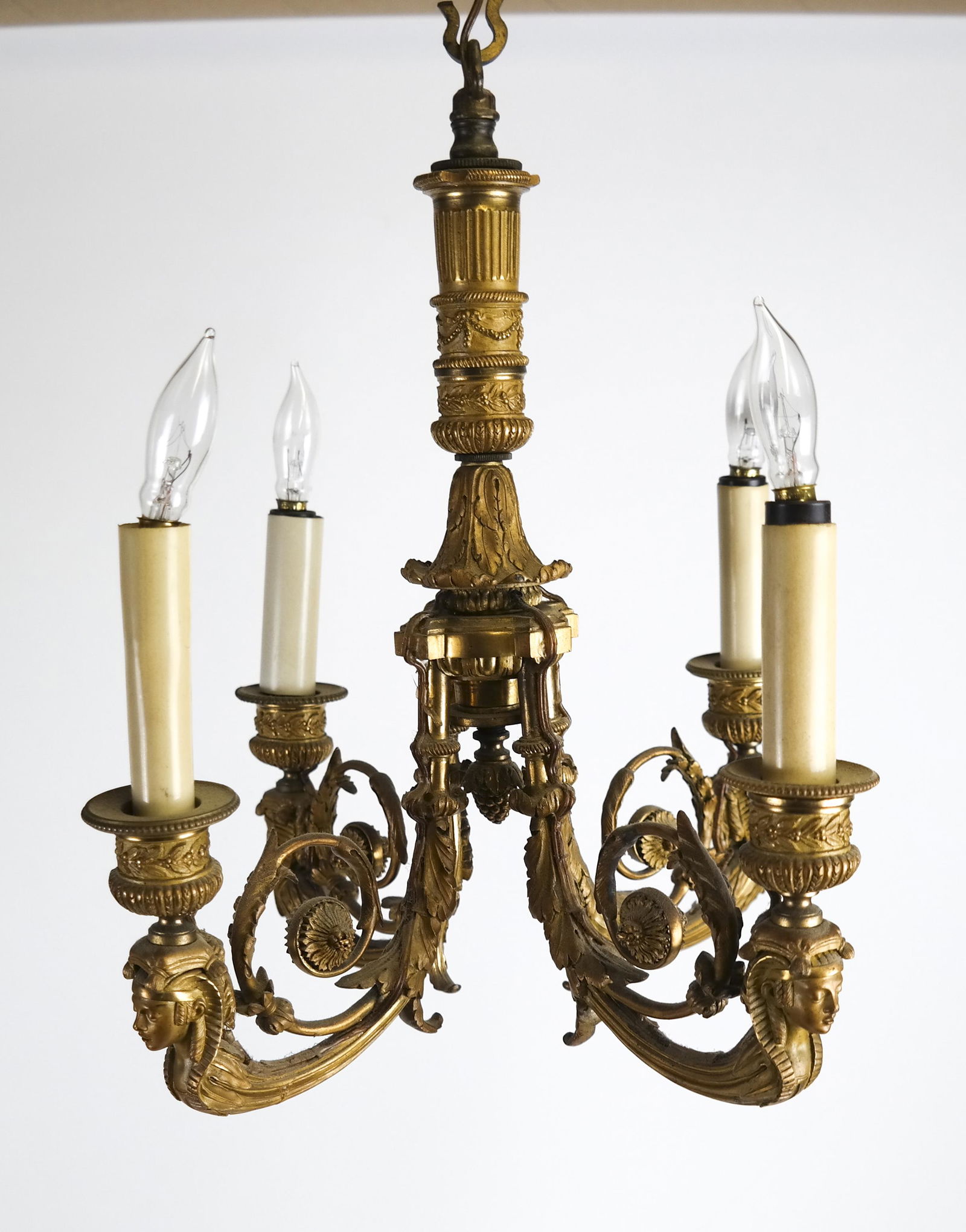 French 19th Century Bronze Hall Chandelier (1 of 5)