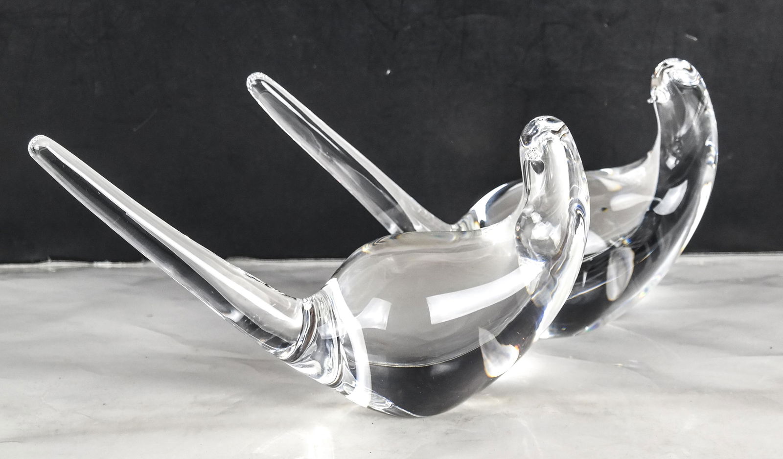 Two Steuben Crystal Doves, Signed (1 of 10)