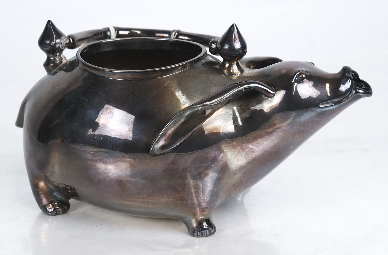 Christofle Silver Plate Cow-Form Teapot (1 of 9)