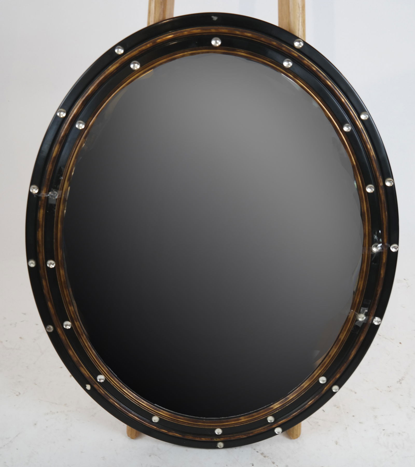 19th C. English "Nelson" Oval Mirror (1 of 2)