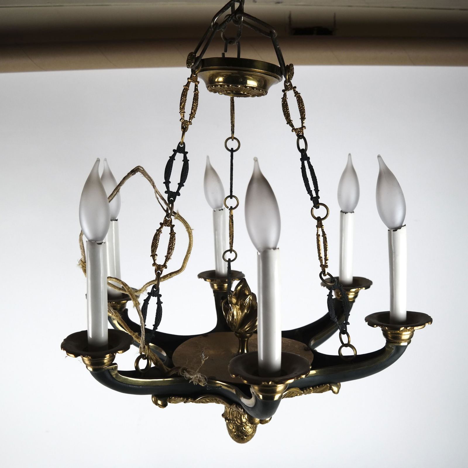 Pair Empire-Style Chandelier Fixtures (1 of 6)