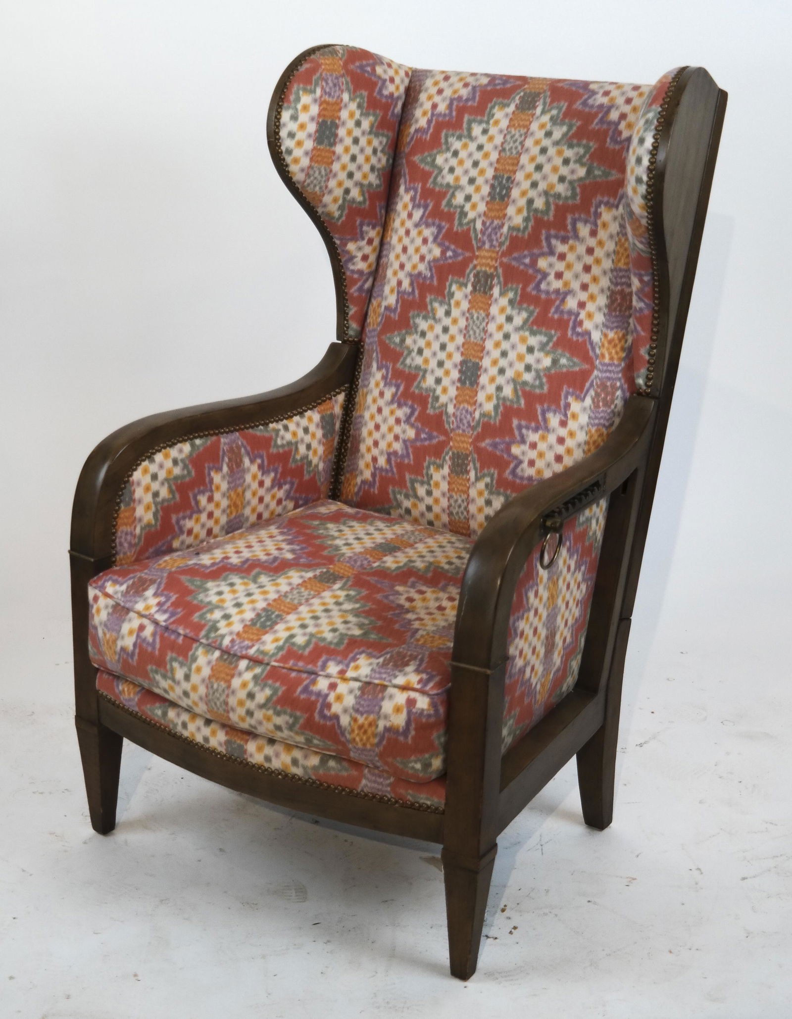 French Provincial Wing-Back Recliner Chair (1 of 6)