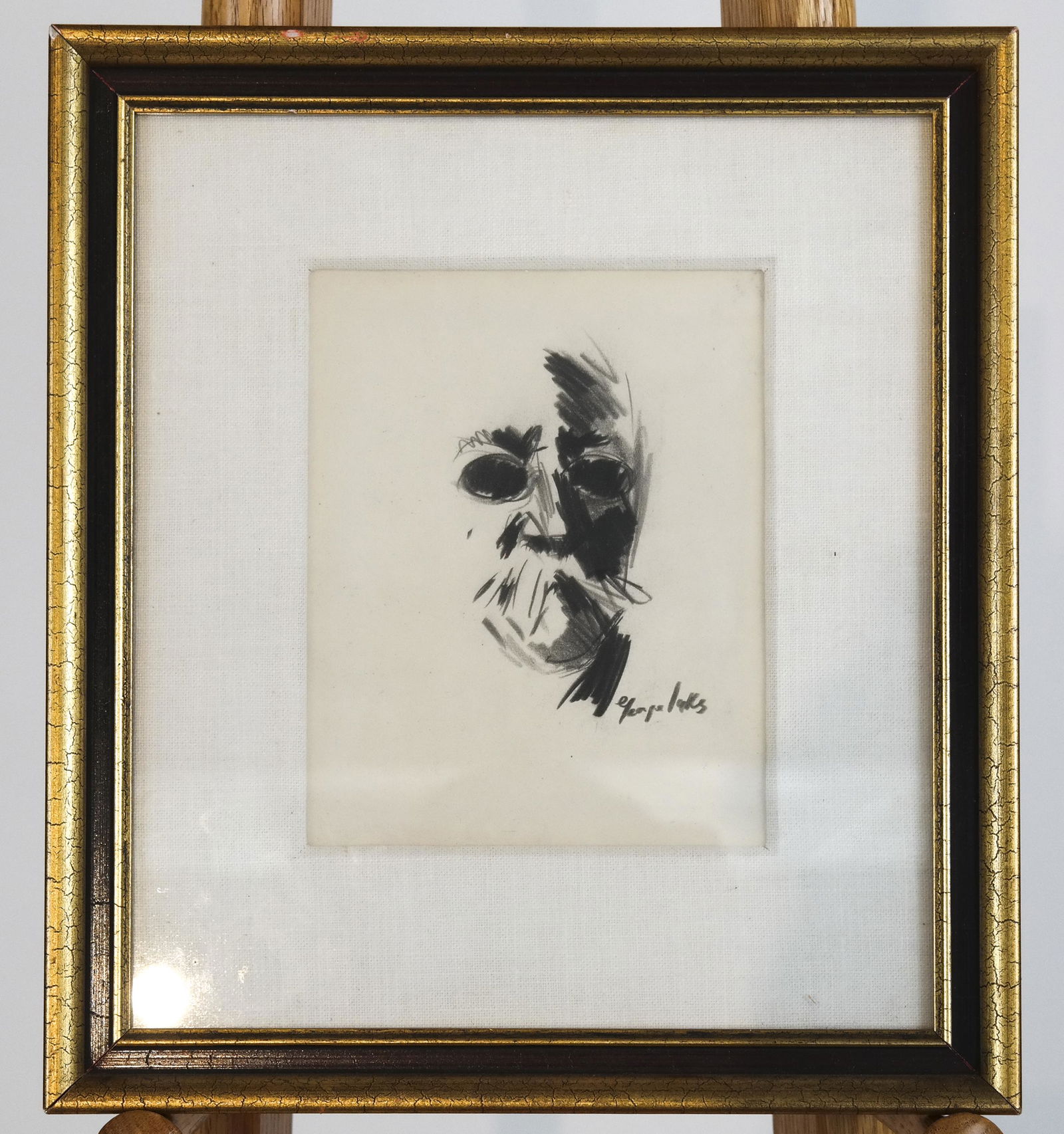 George LUKS: Man w/ Glasses - Drawing (1 of 6)