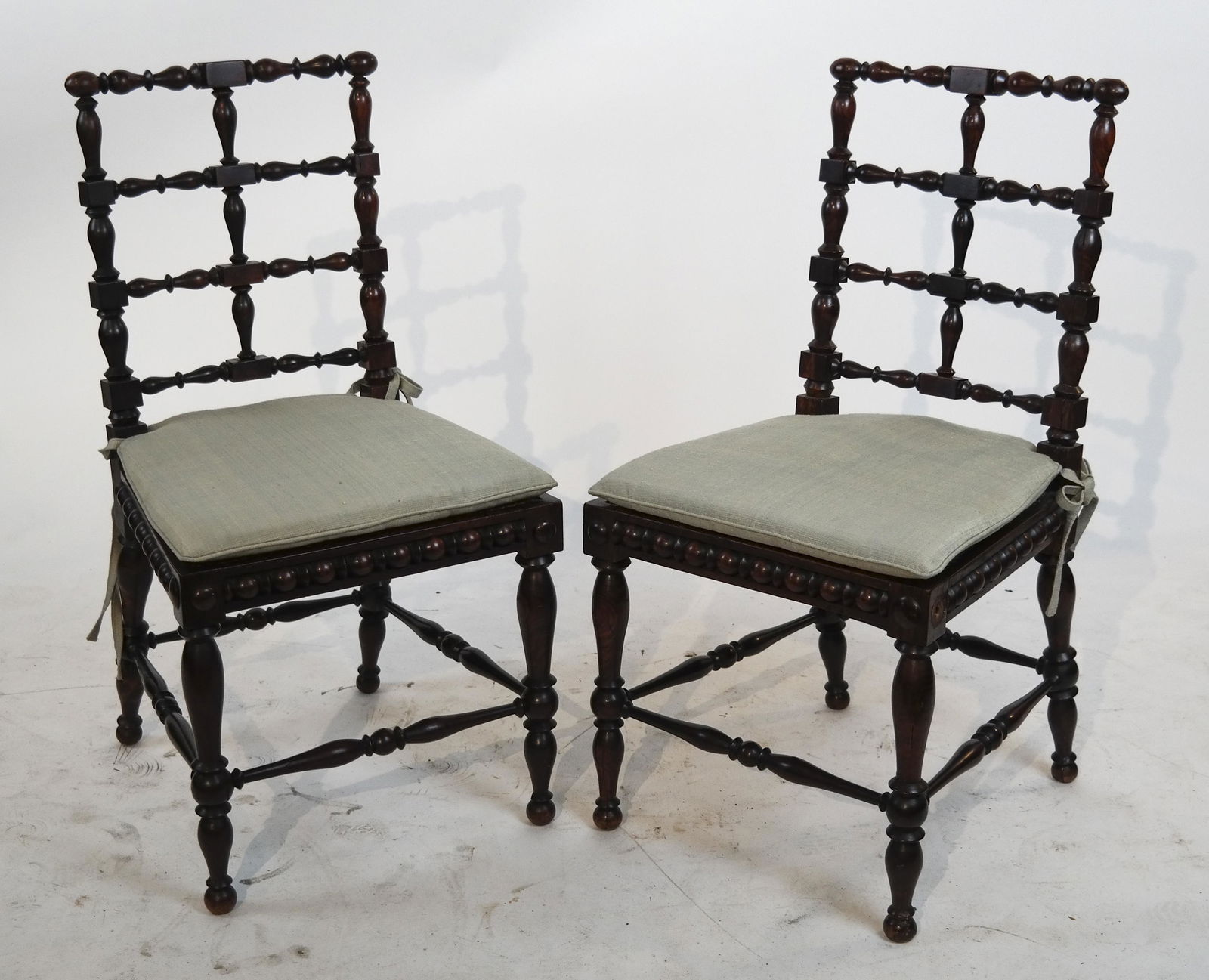 Pair Victorian Spindle-Form Side Chairs (1 of 4)