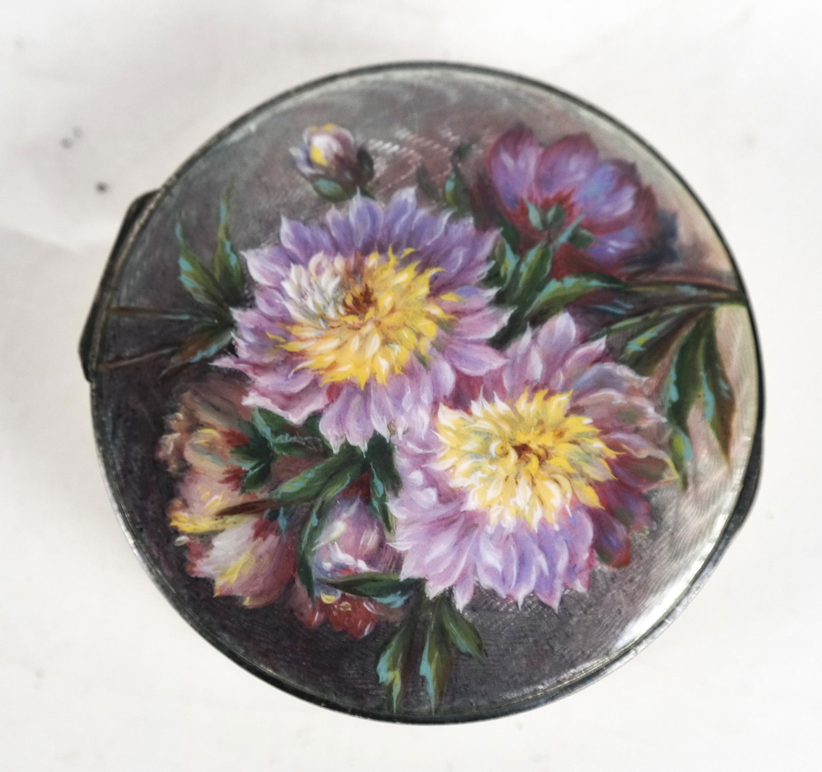 19th C. French Enamel Powder Box (1 of 4)