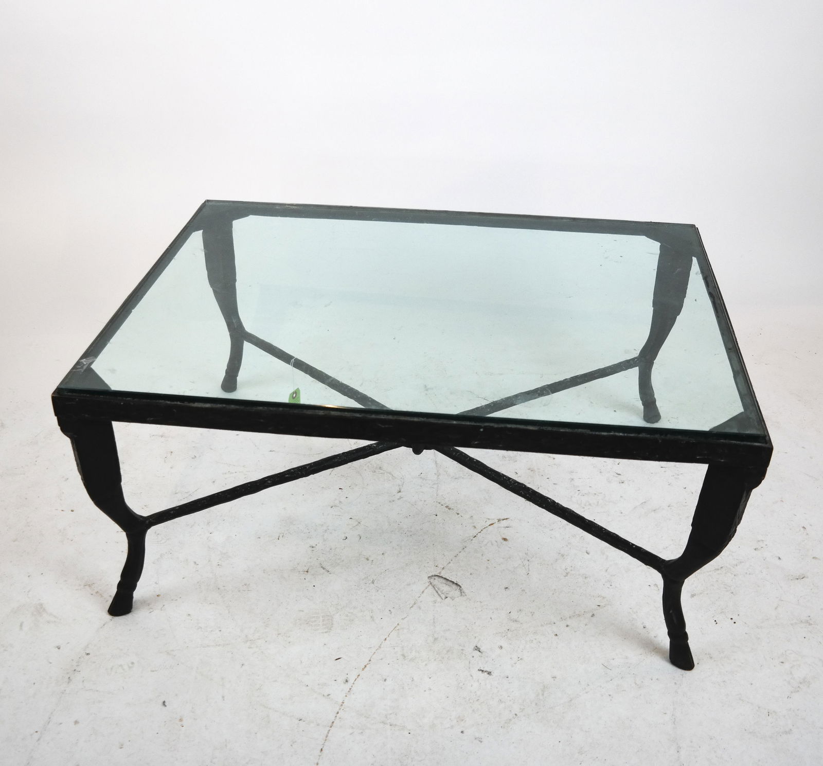 Giacometti-Style Coffee Table with Glass Top (1 of 7)