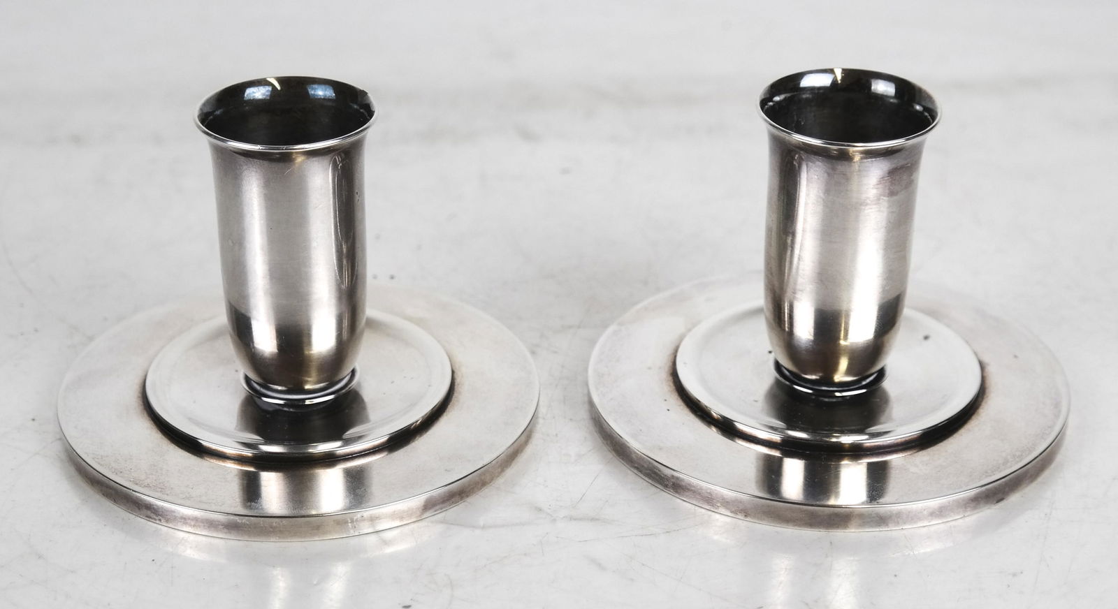 Pair Georg Jensen Candlesticks #H.N.748 (1 of 5)