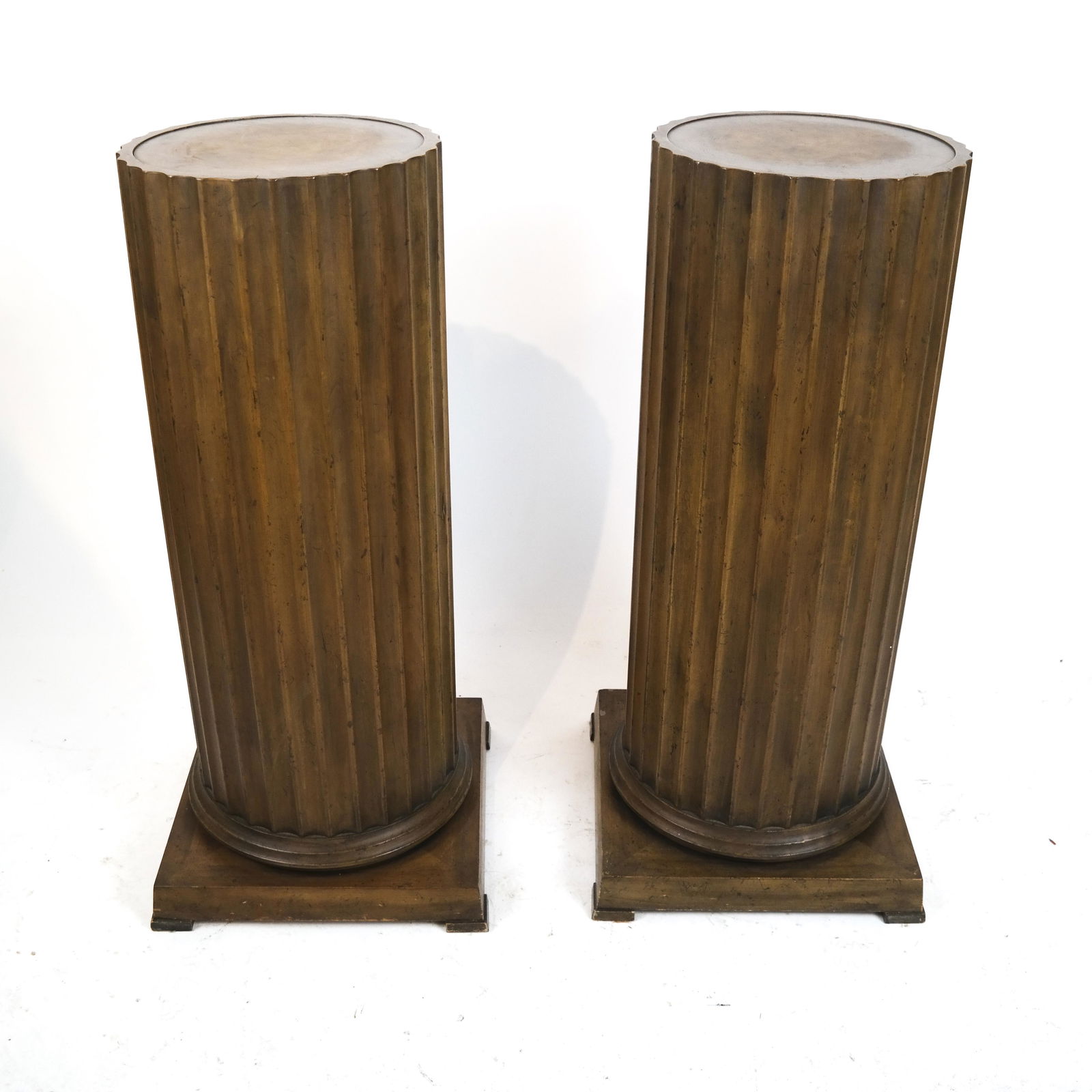 Two Reed-Form Pedestals By Baker (1 of 5)