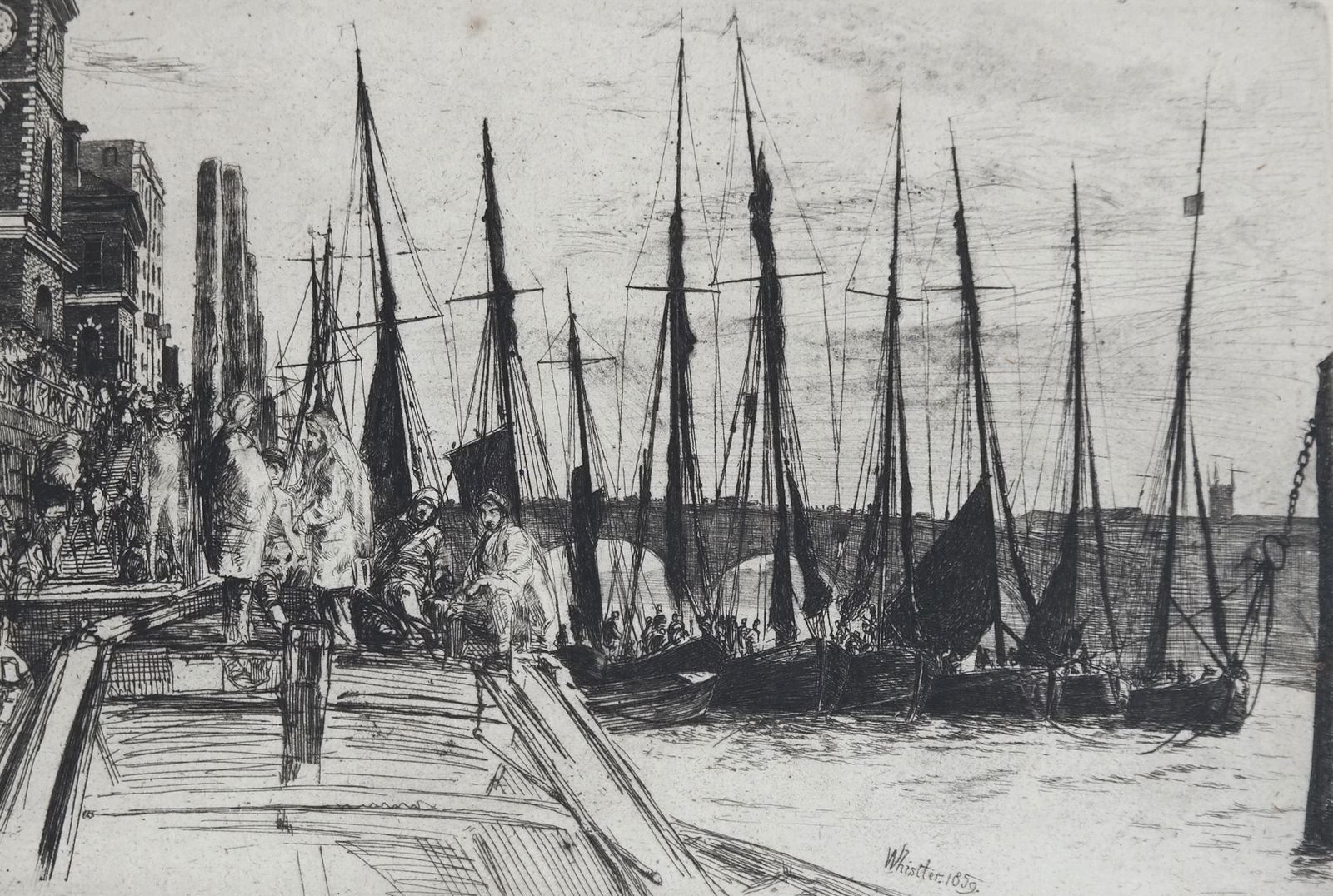 J.M. WHISTLER: Billingsgate - Etching (1 of 6)