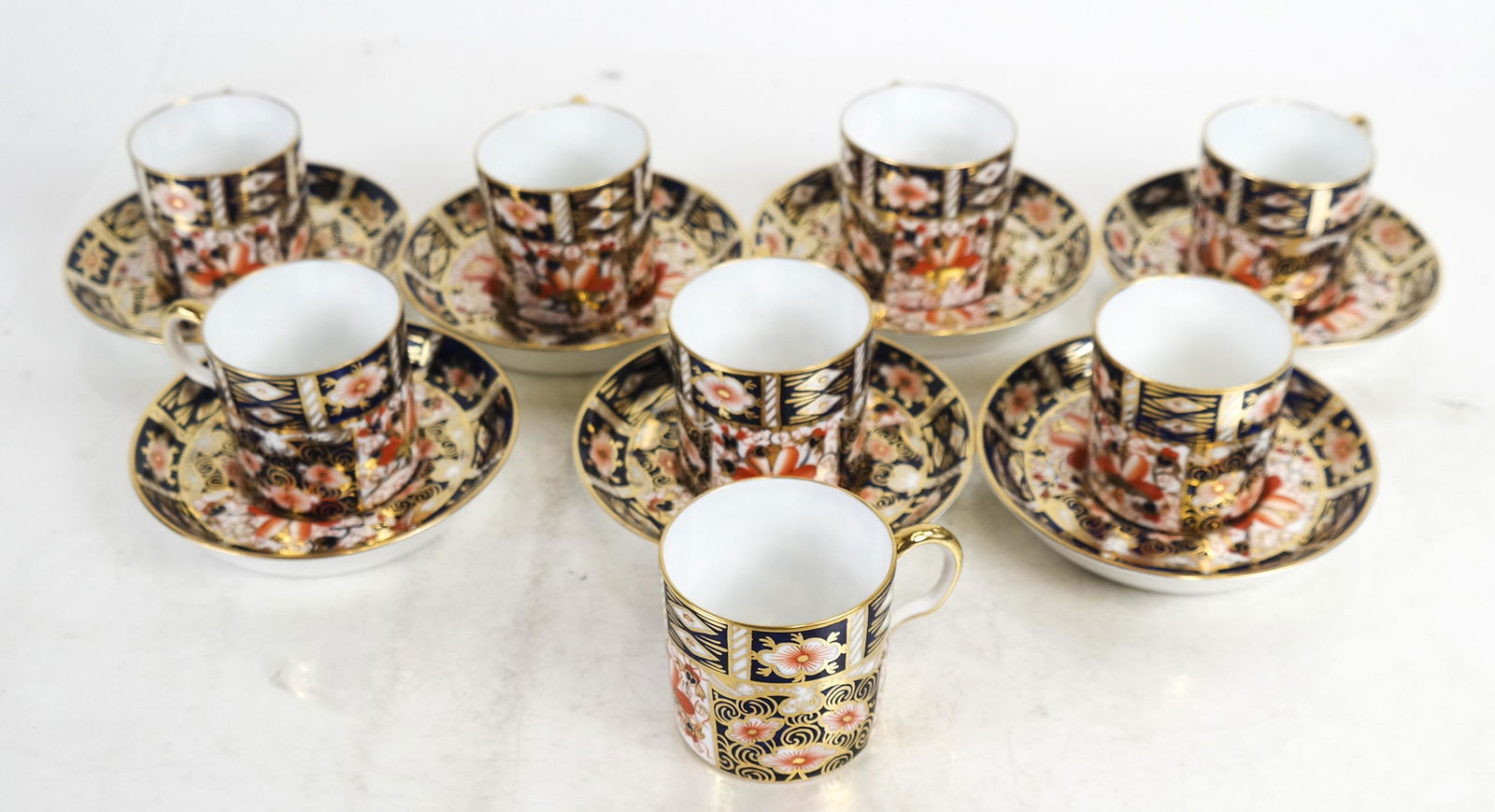 Royal Crown Derby Porcelain Cups/Saucers - 15 Pcs. (1 of 7)