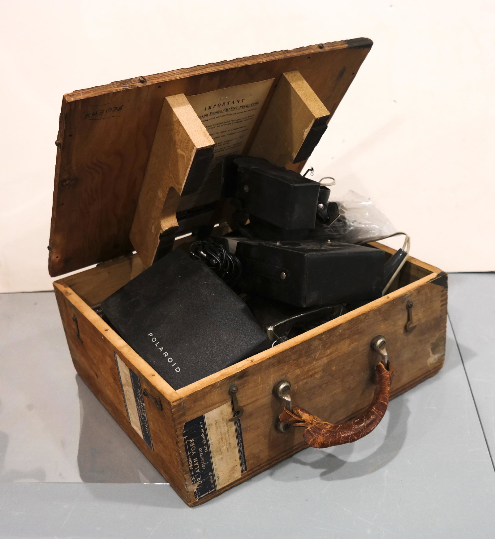 Green's Refractor; Polaroid Camera, Other: A Bausch & Lomb Greens' Refractor, in wooden box; a Polaroid camera, and a cassette player/recorder with microphone.