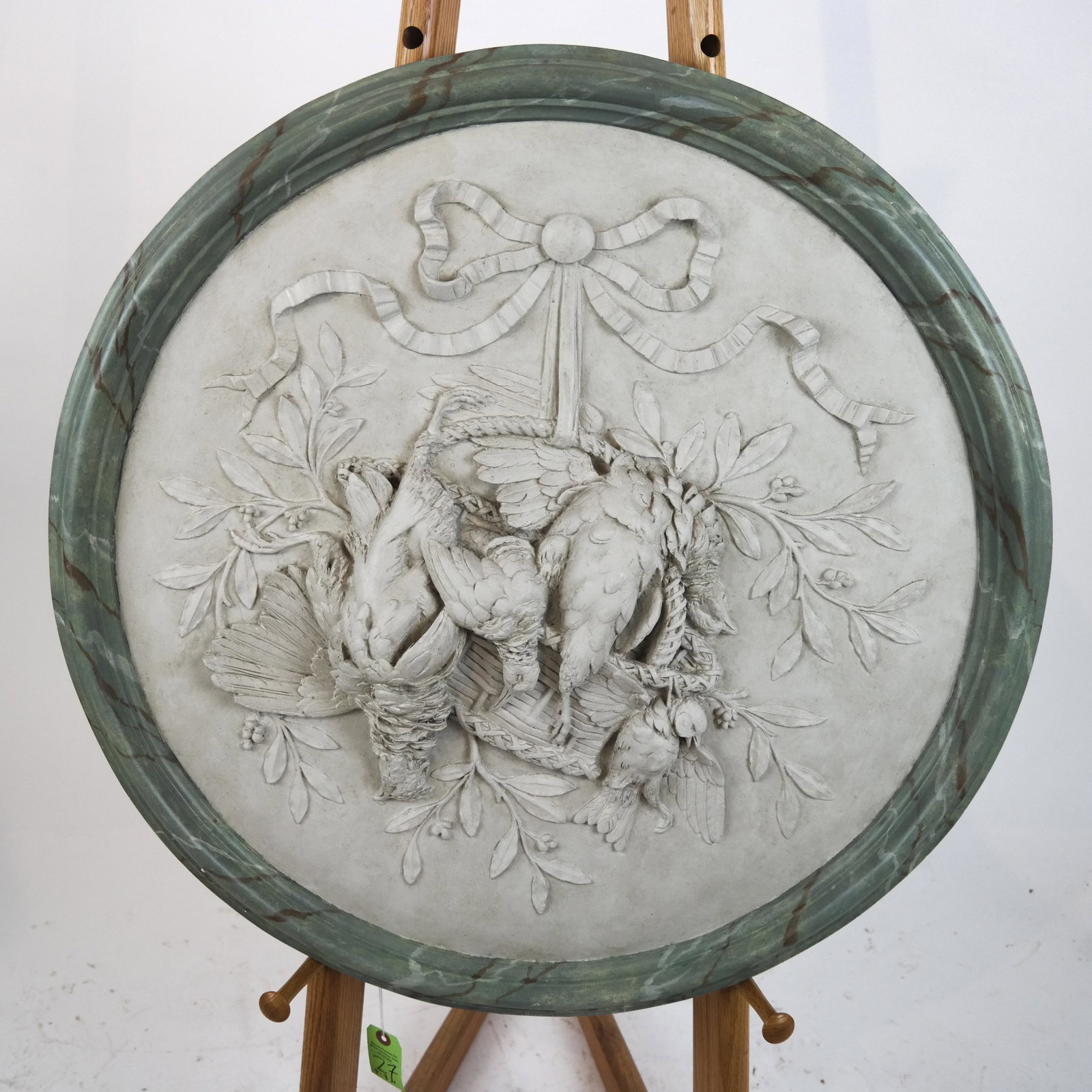 Fiberglass Game Relief: Circular relief. [3 x 30 (dia) inches]. Minor losses.