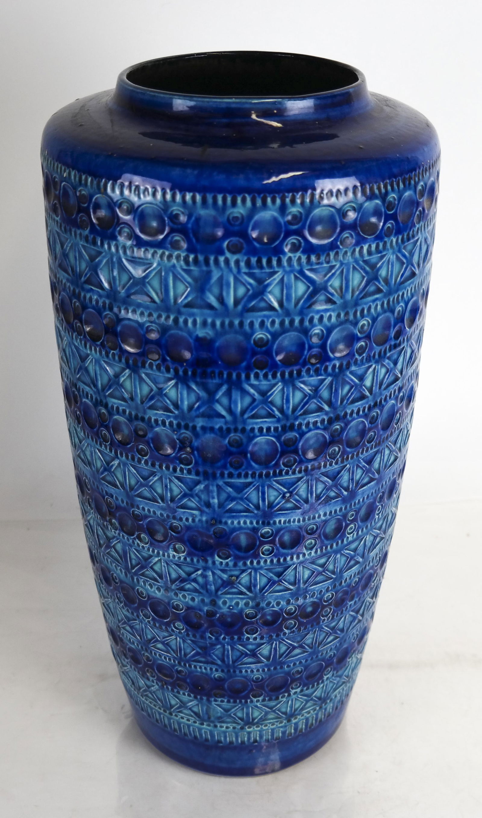 Bay-West Germany Ceramic Relief Vase (1 of 4)