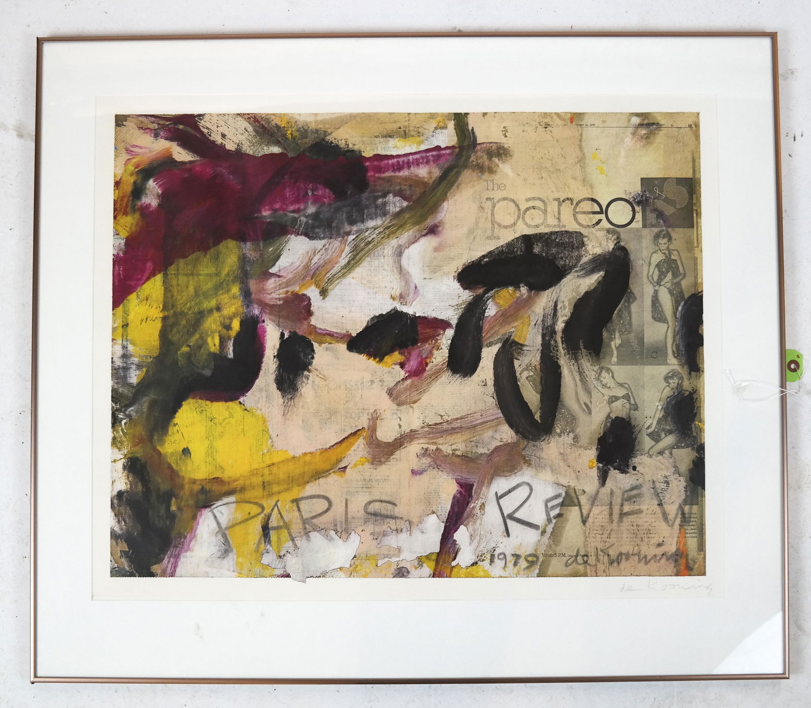 de KOONING: Offset Print, Paris Review 79 (1 of 4)