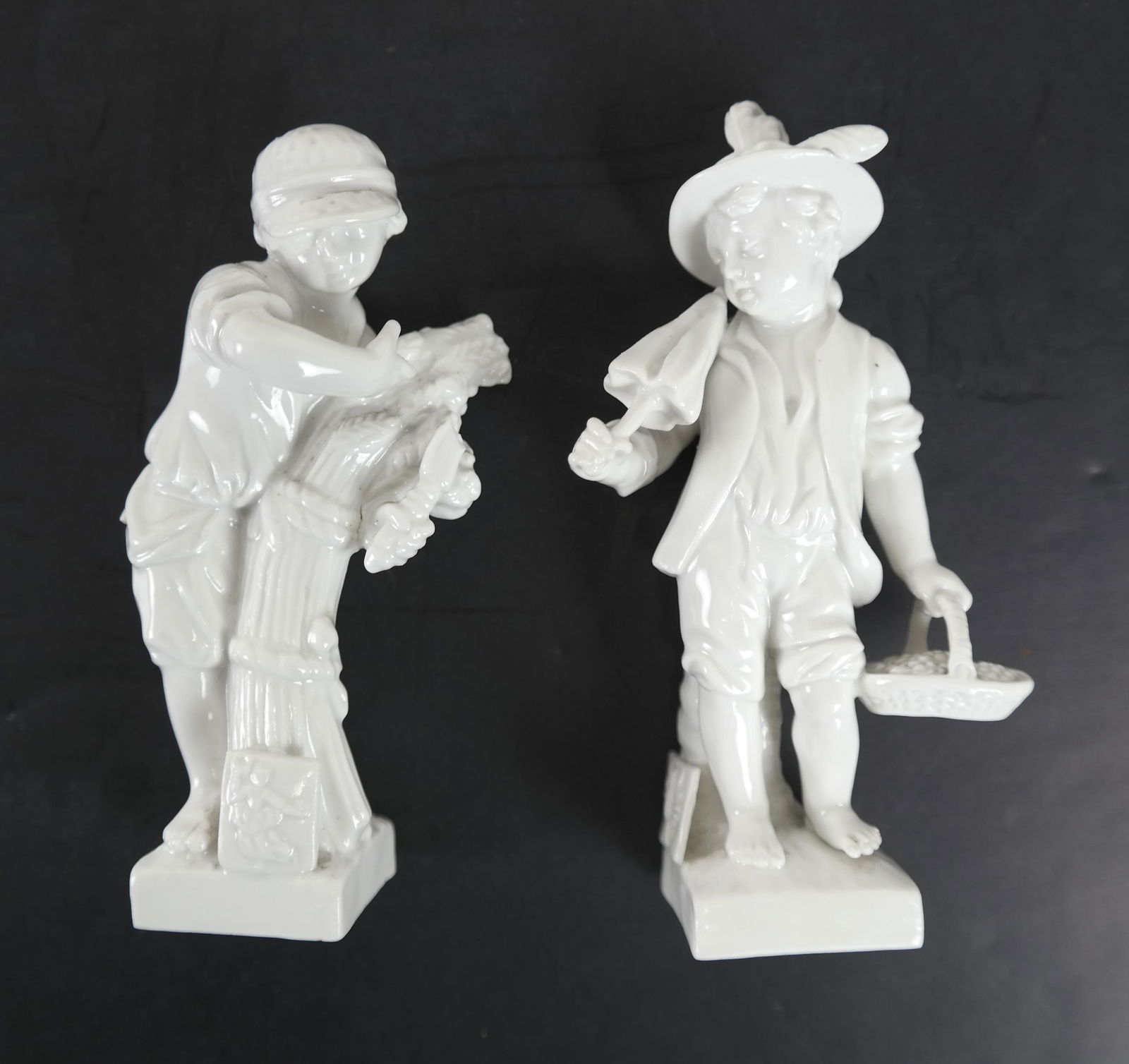 Pair of Royal Berlin White Porcelain Boys (1 of 5)