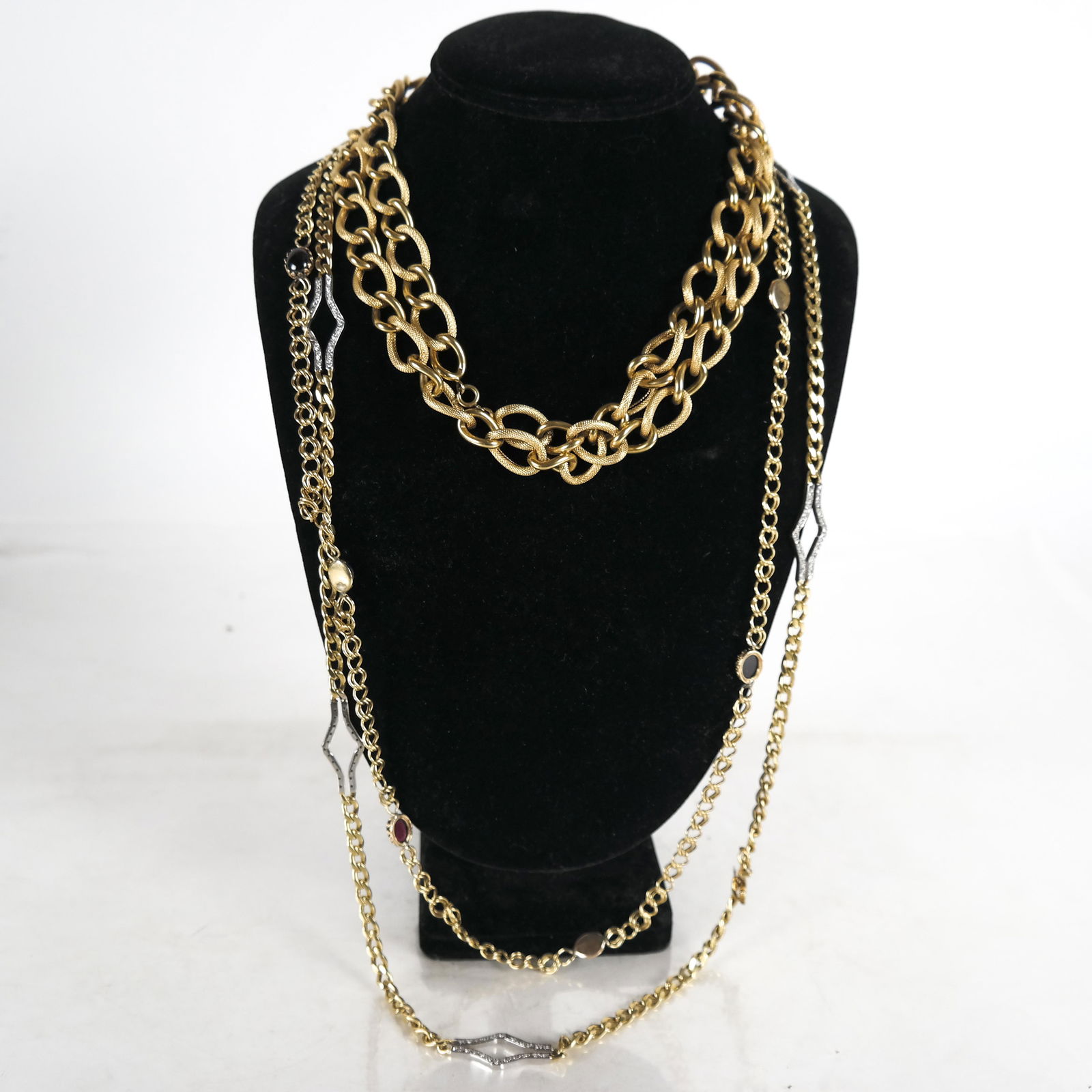 Jewelry: Three 14k Gold Necklaces (1 of 4)