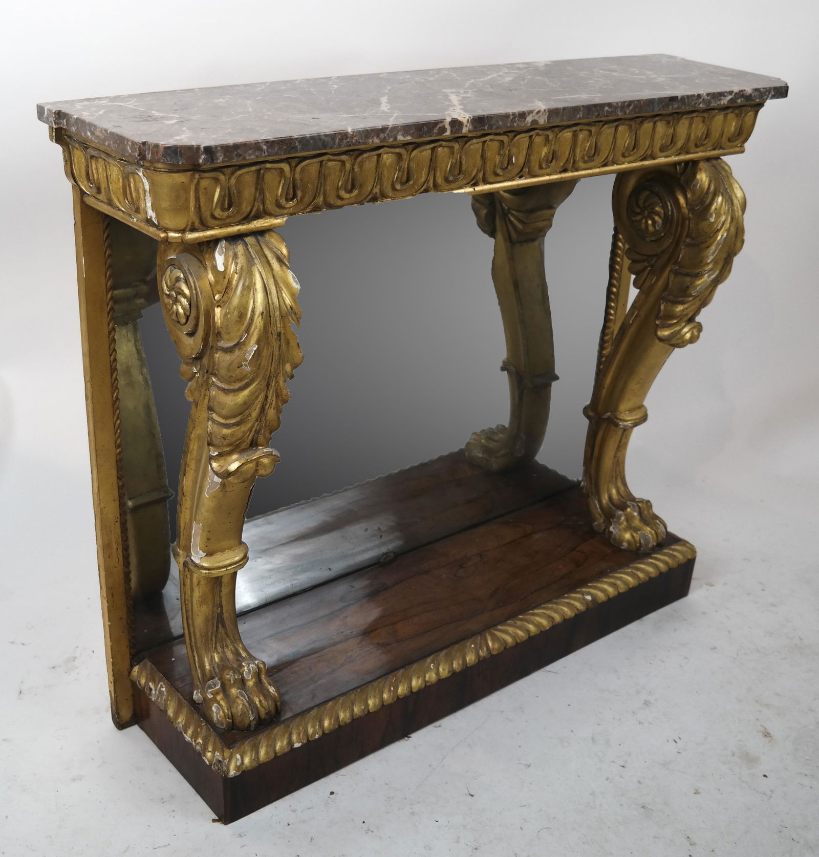 George IV Parcel Gilt Marble Top Console Table (1 of 5)