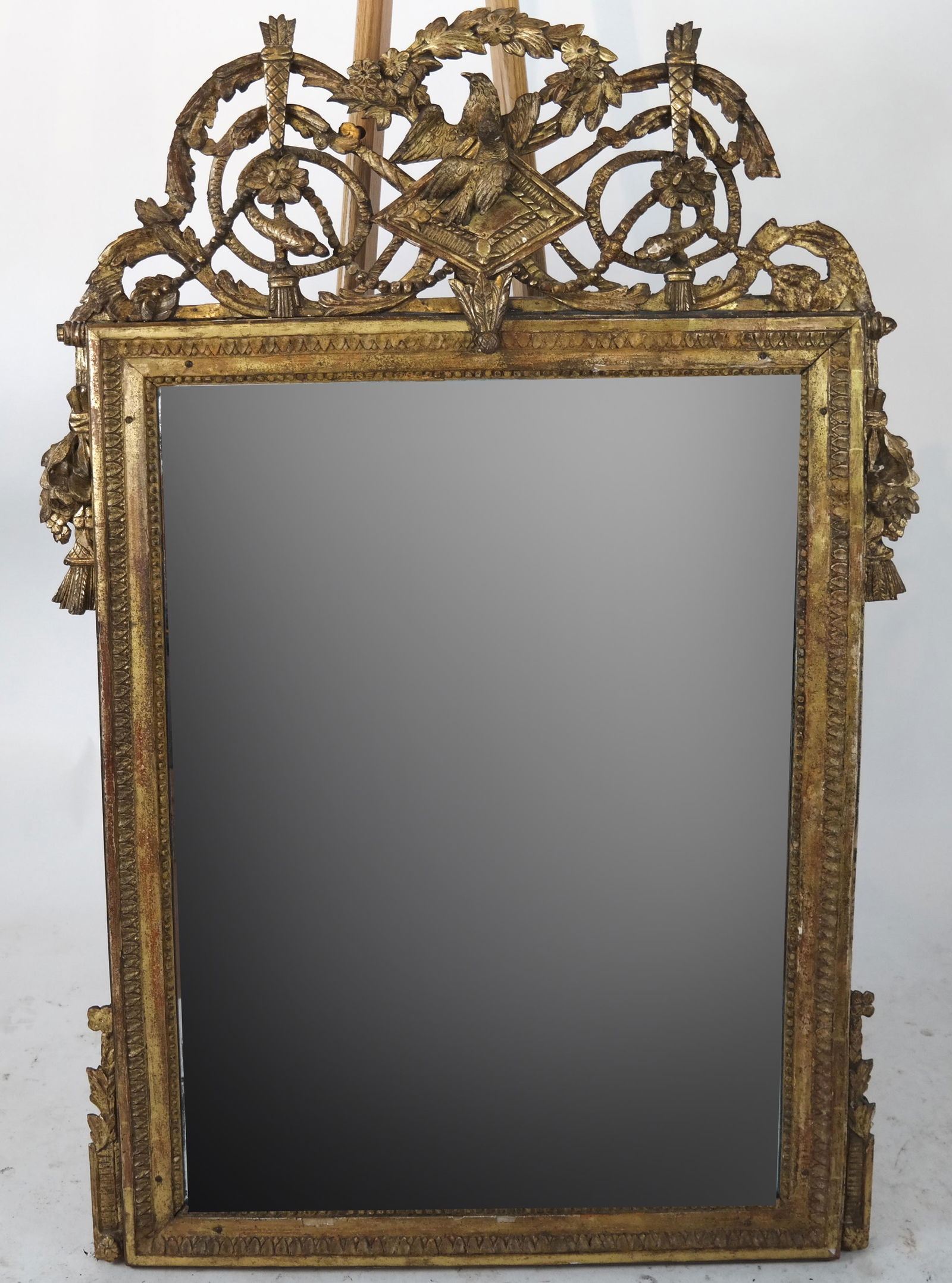 Antique Louis XVI Gilt Wood Mirror (1 of 2)