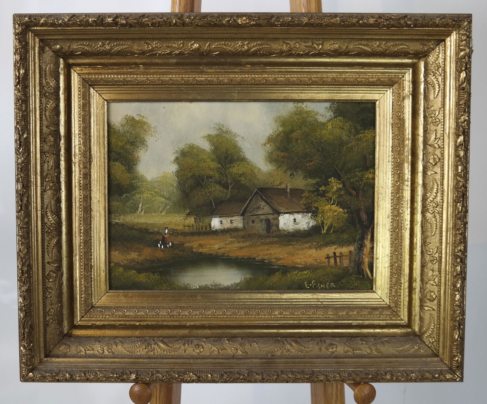 E. FISHER: Landscape with Lake - O/C (1 of 5)