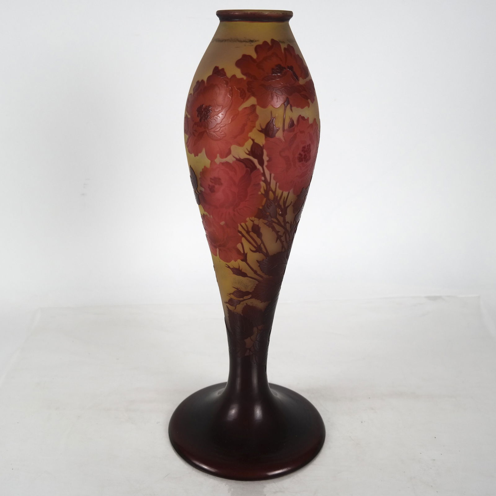 GALLE Tall Glass Vase (1 of 5)