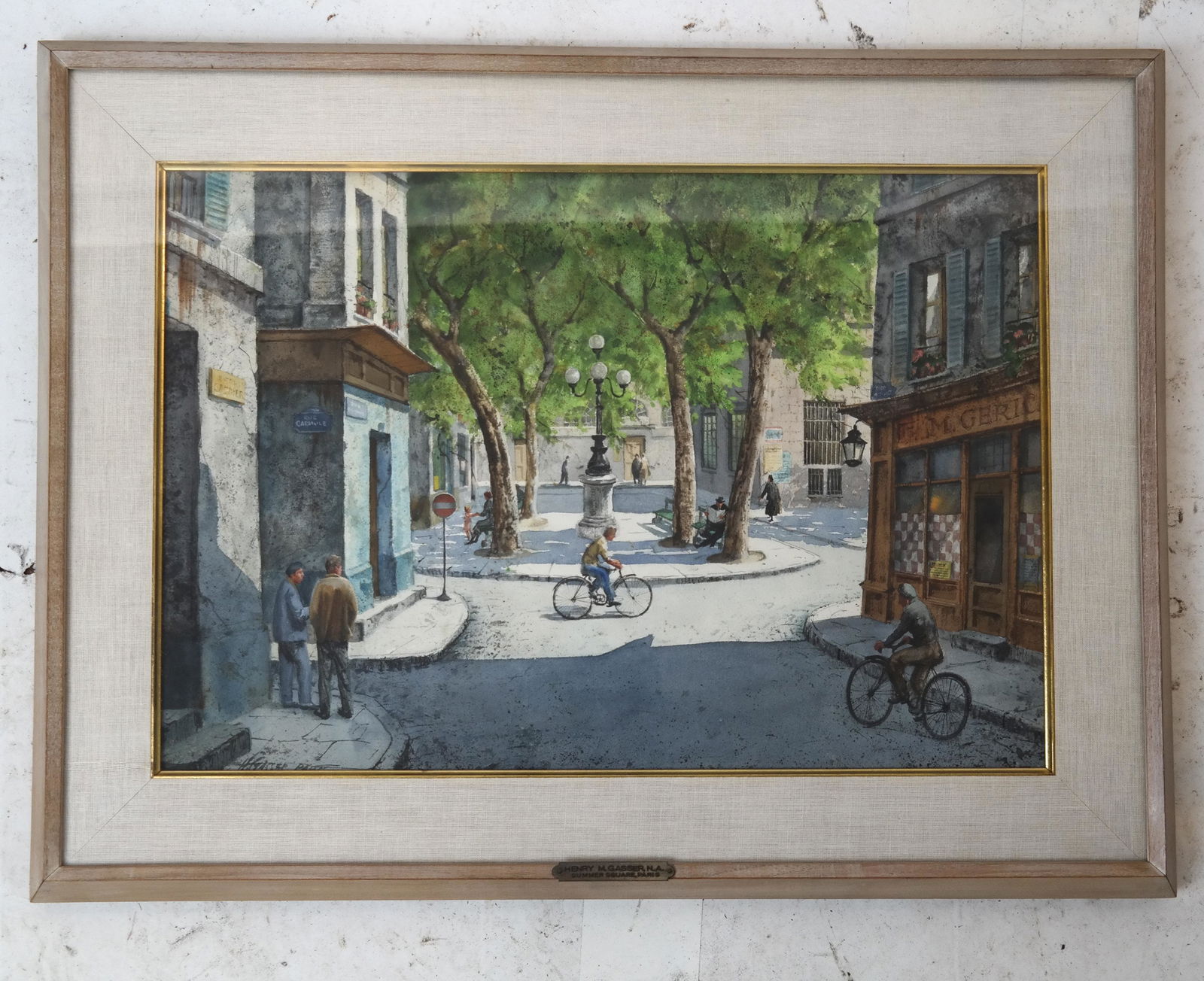 Henry M. GASSER, American: "Summer Square Paris"- (1 of 4)
