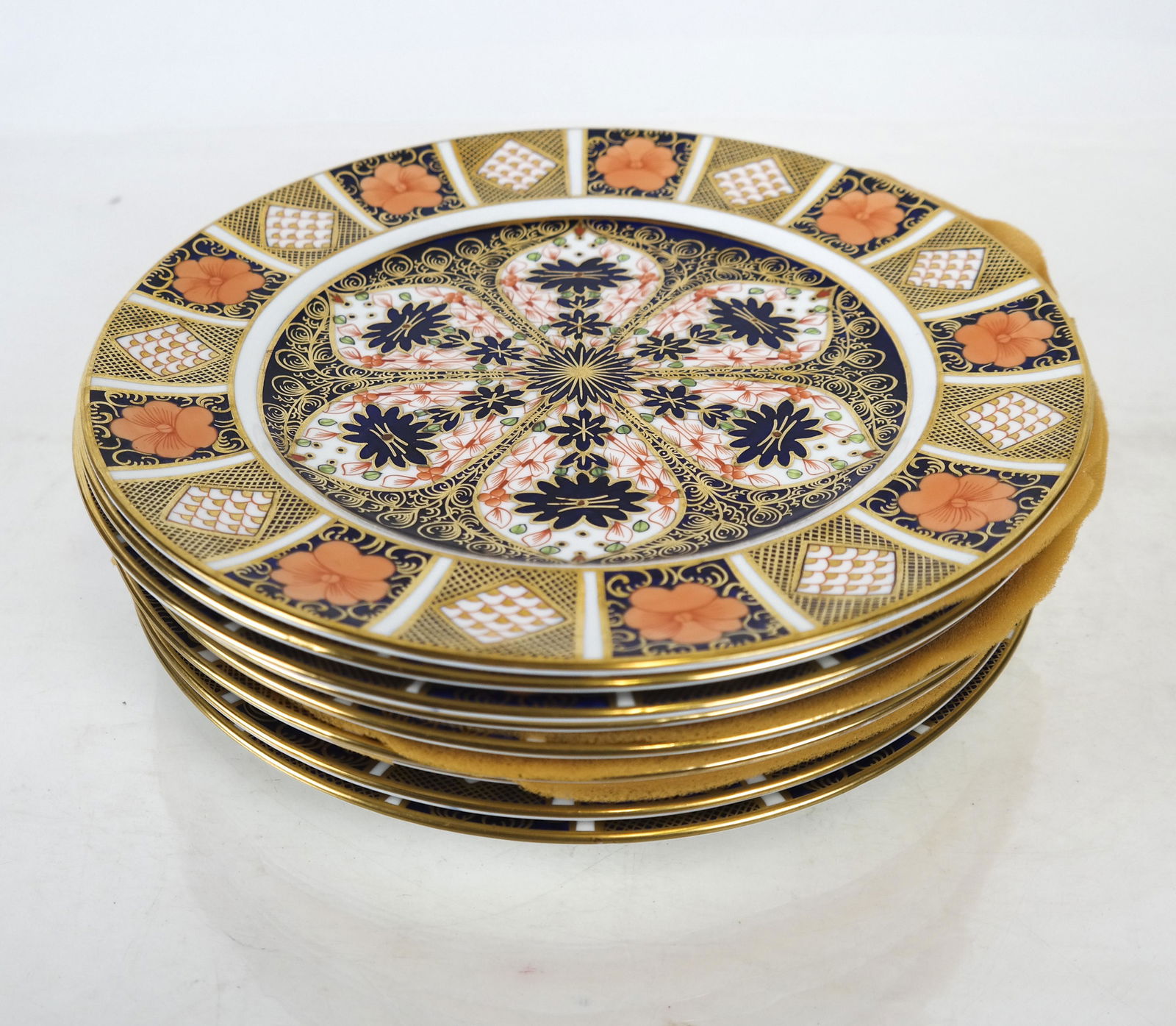 Set of Ten Royal Crown Derby Service Plates (1 of 5)