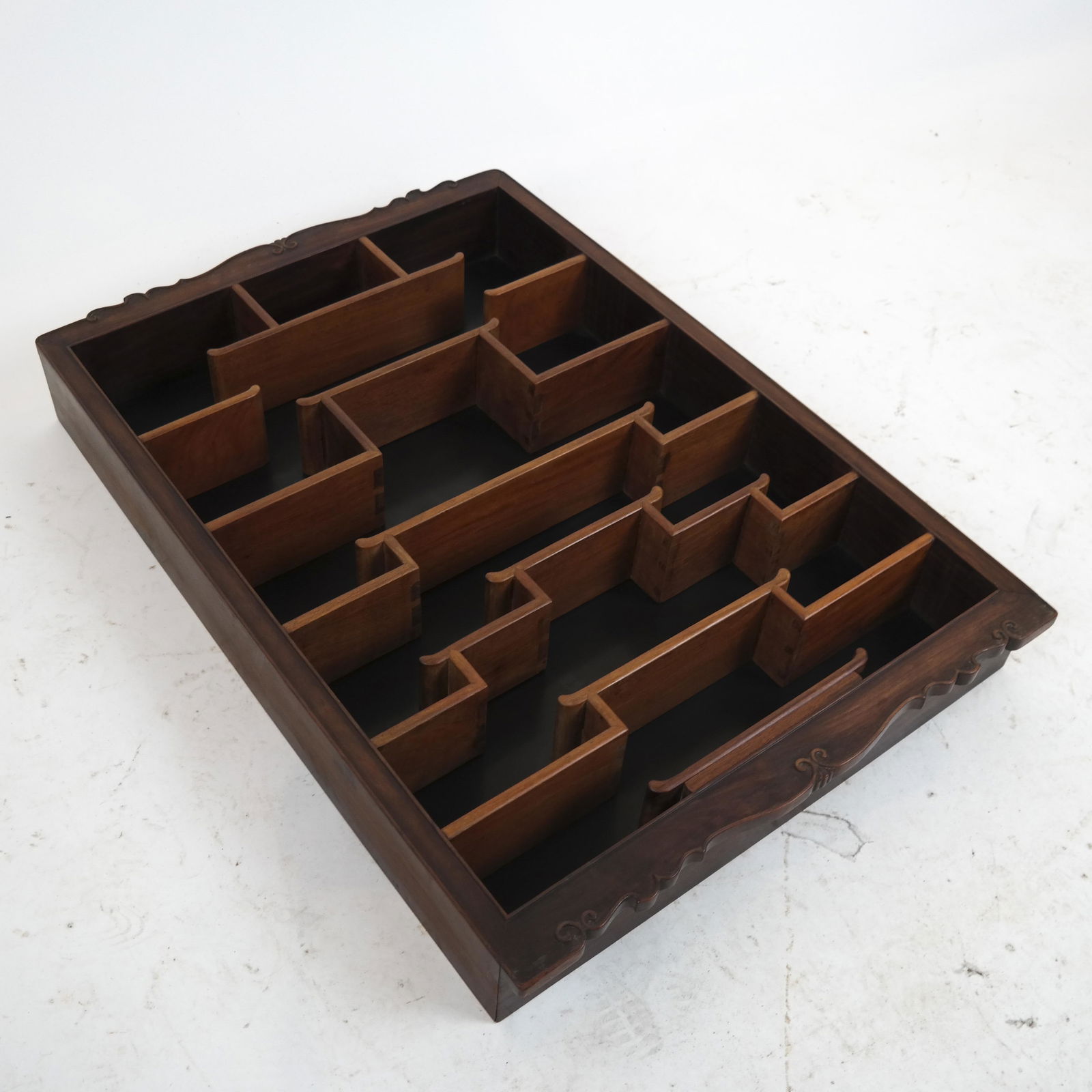 Asian-Style Mahogany Wall Display Unit (1 of 6)