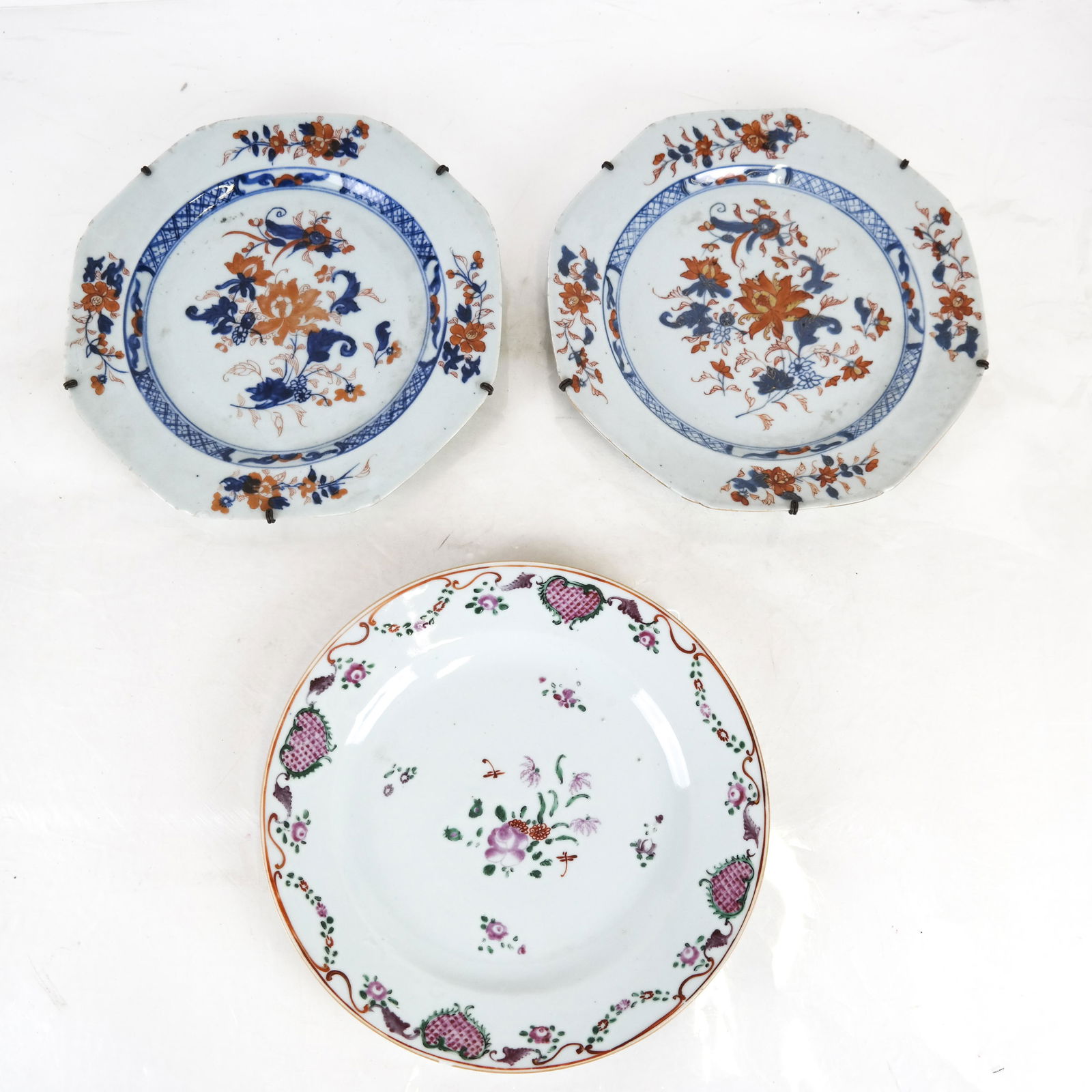 Three Antique Chinese Export Plates (1 of 3)