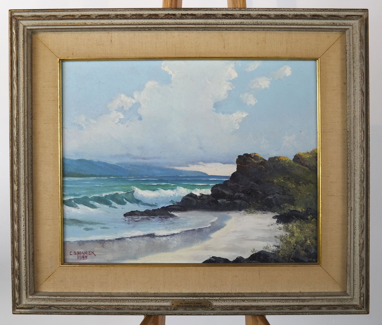 Col. Charles S. MAREK: Shore Scene - Oil on Panel (1 of 4)