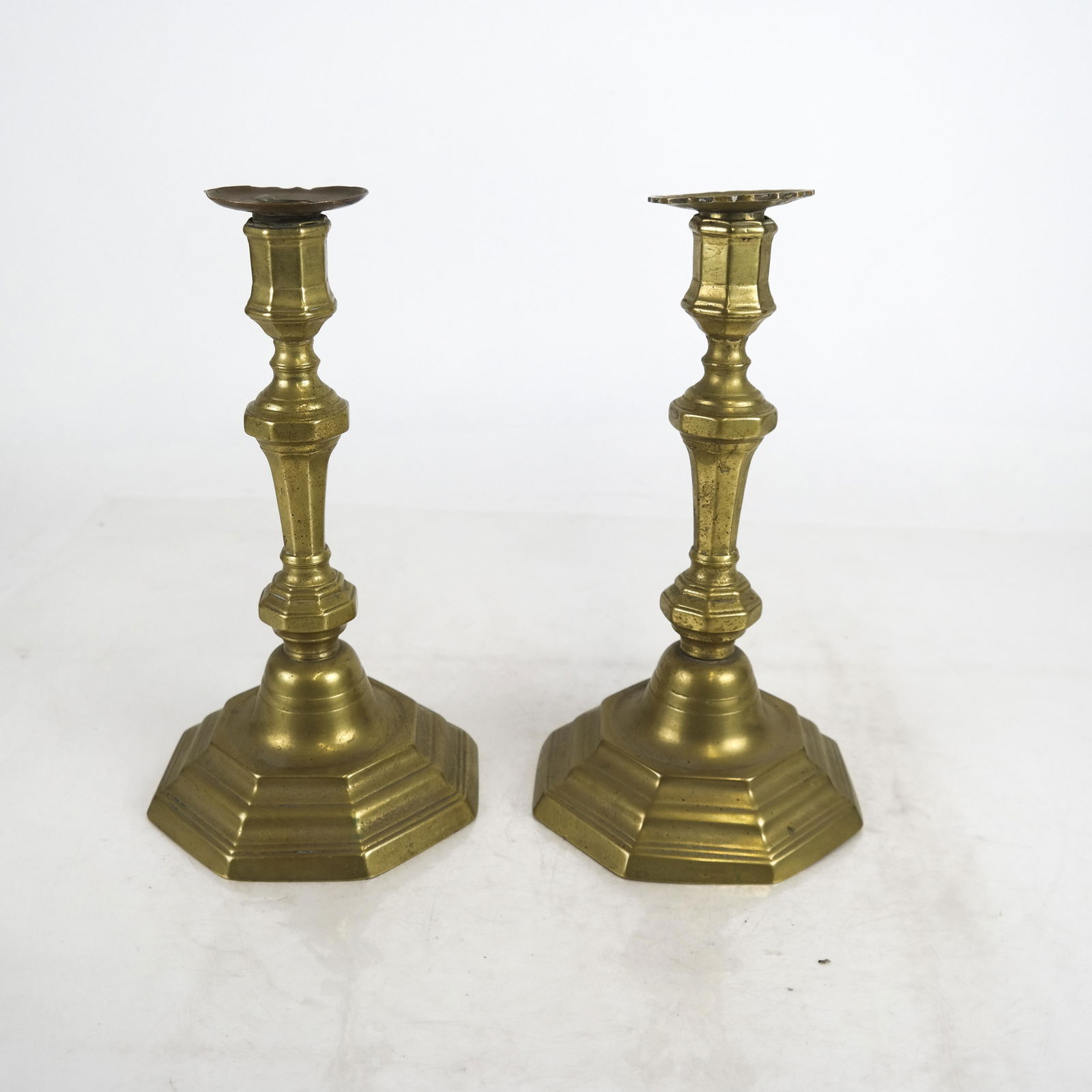 Pair of Brass Octagonal Candlesticks (1 of 5)