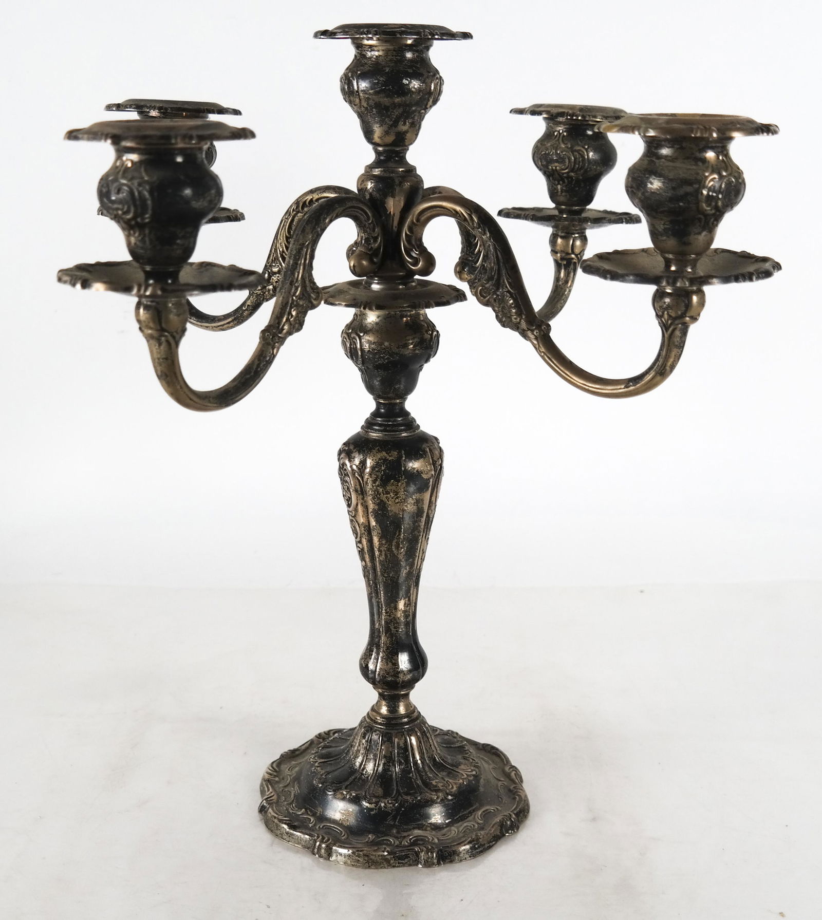 Silver Plate Four-Light Candelabra (1 of 6)