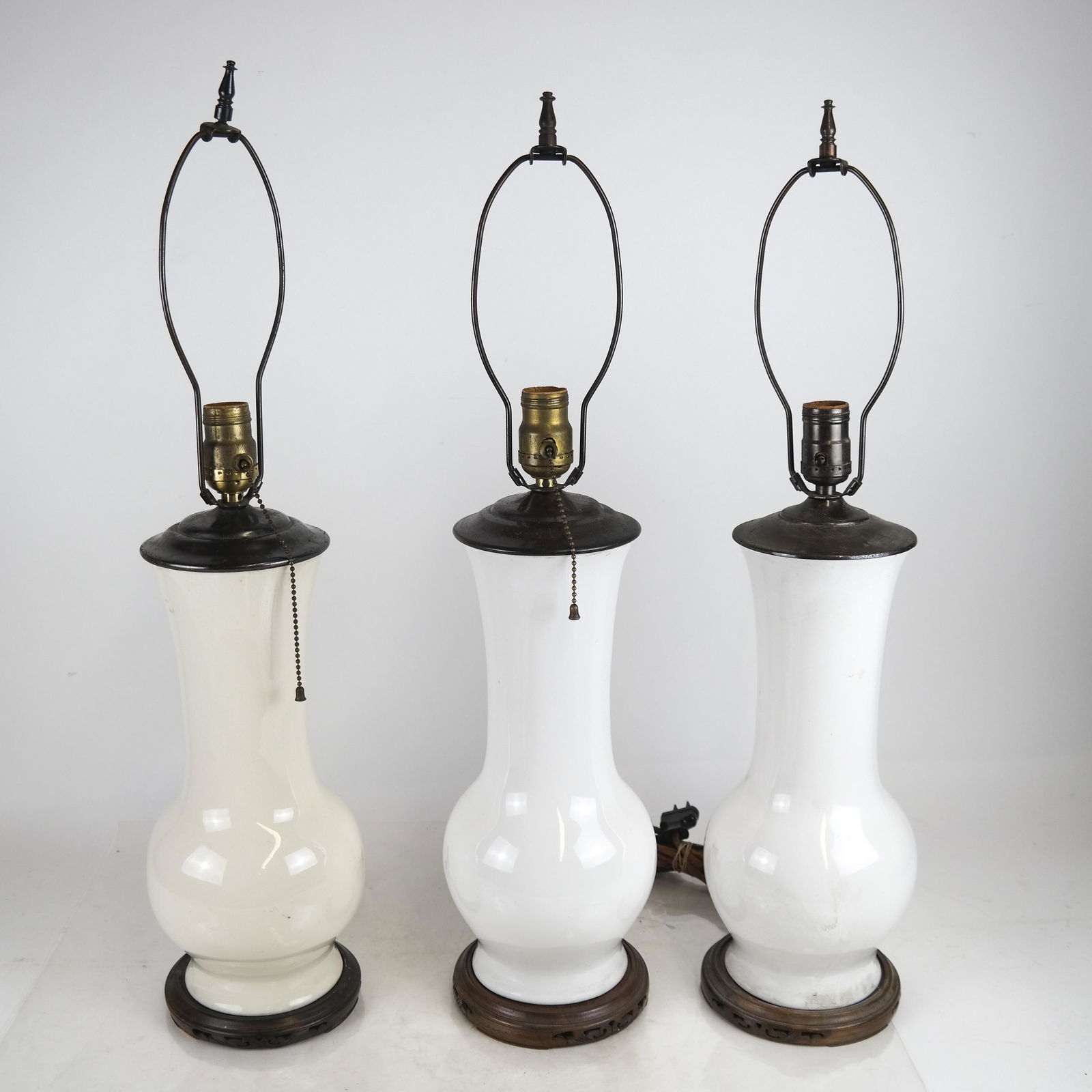 Three Chinese Porcelain Lamps (1 of 5)