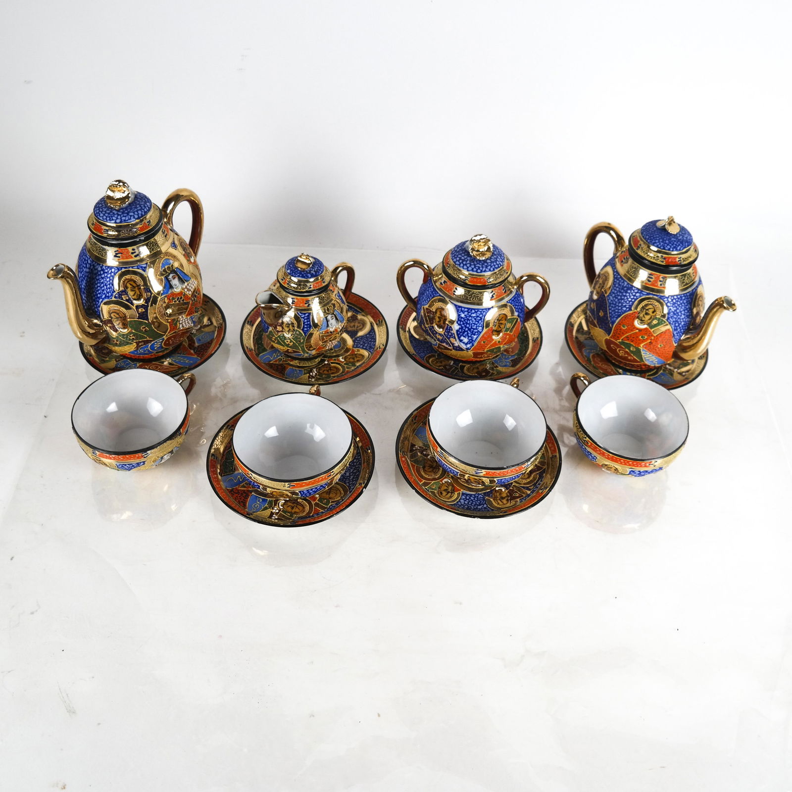 Satsuma Ware Tea Service for 6 (1 of 16)