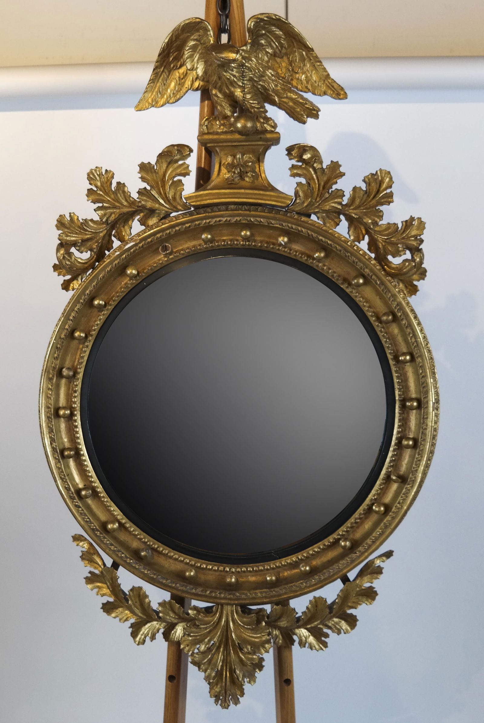 Regency Giltwood Convex Mirror (1 of 6)