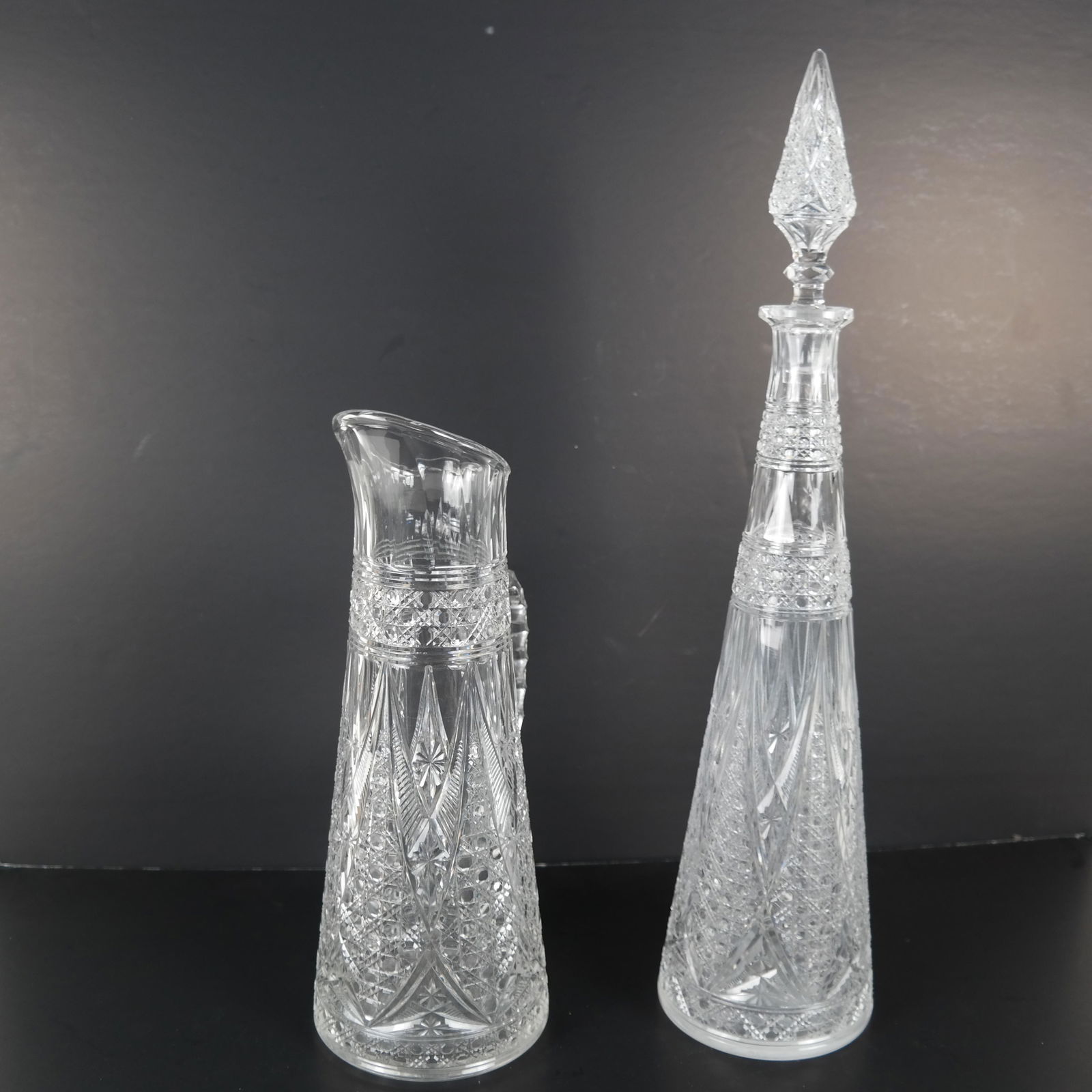 Baccarat, France - Cut Crystal Pitcher & Decanter (1 of 8)