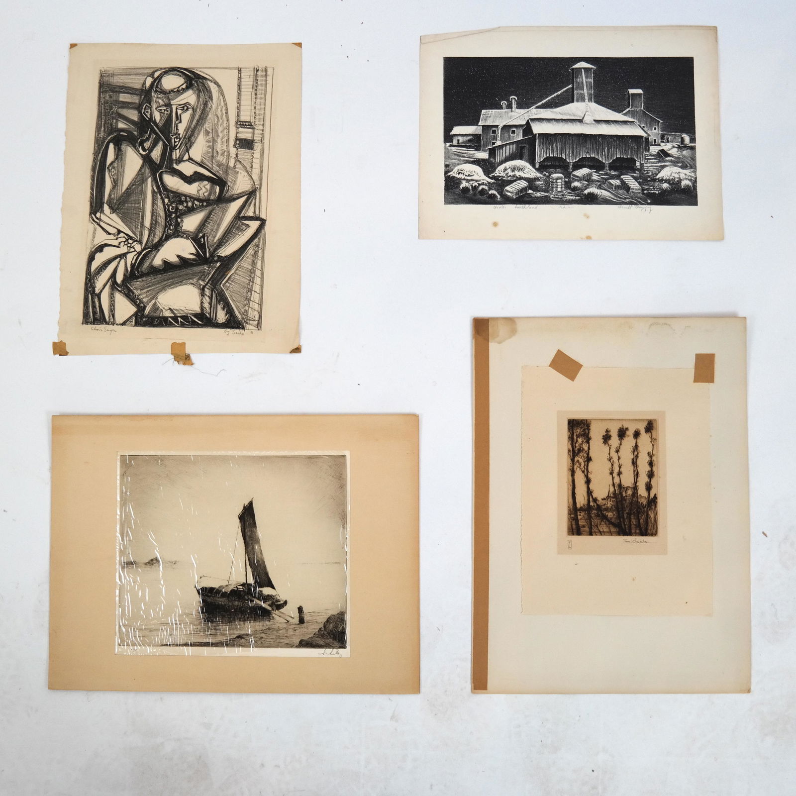 E.J. SACHS, Others: Group of Antique Prints (1 of 5)
