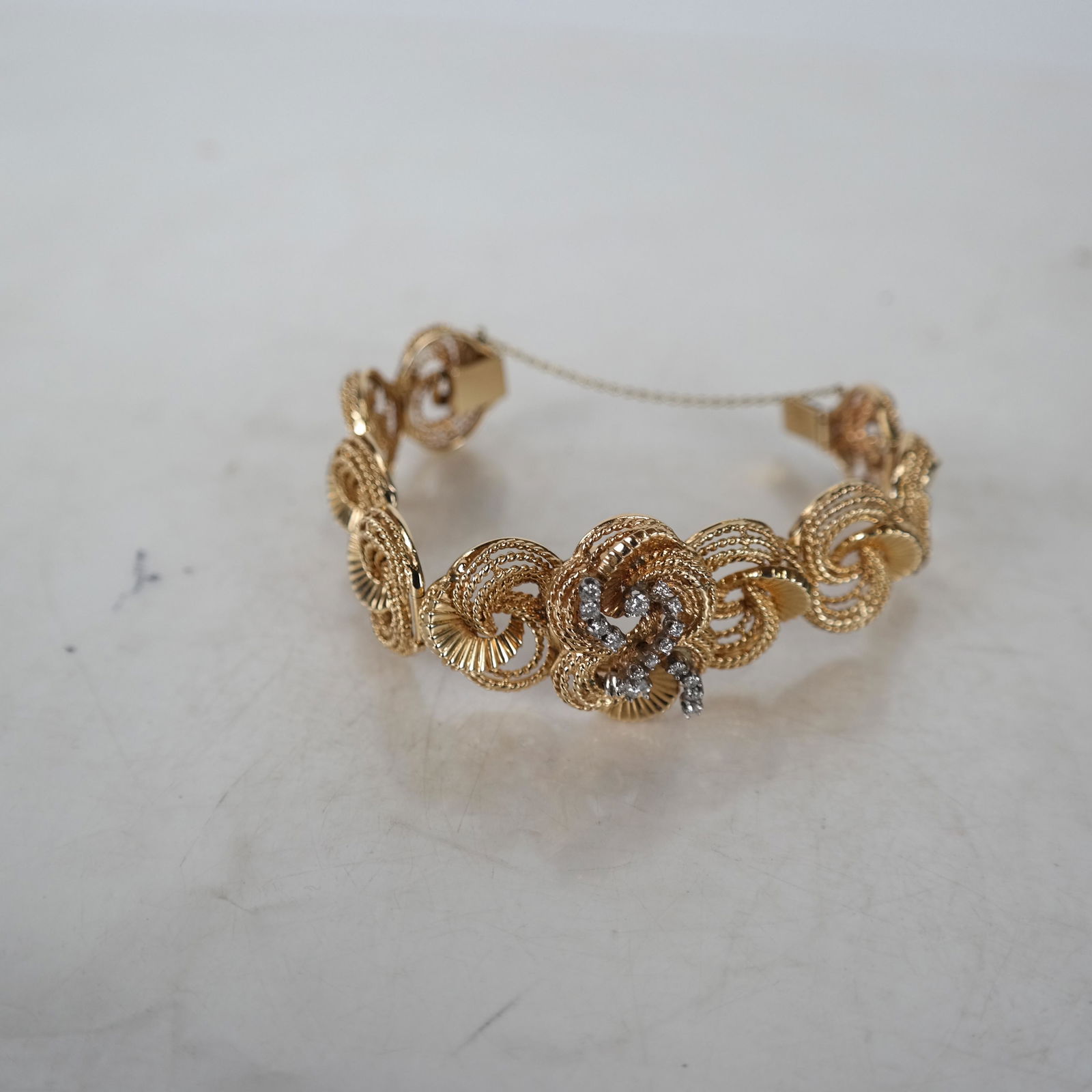 14k Gold Woven Bracelet (1 of 5)