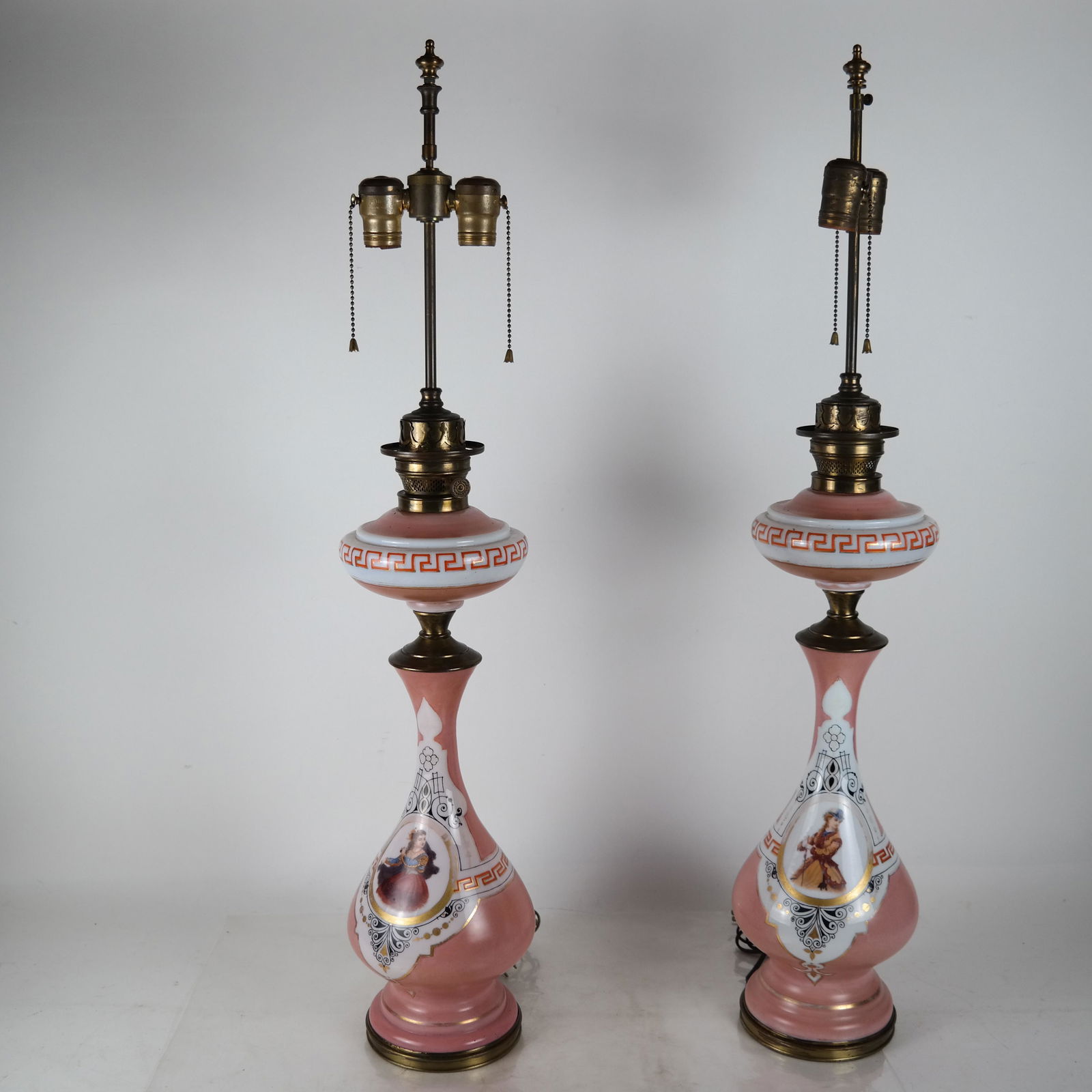 Pair Victorian Converted Gas Lamps (1 of 6)