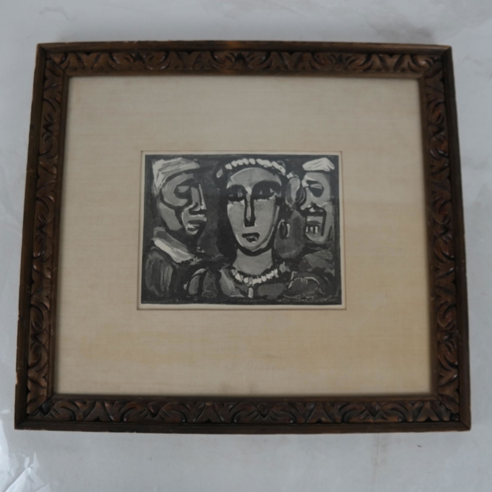 Georges ROUAULT: Portrait - Wood Engraving (1 of 4)