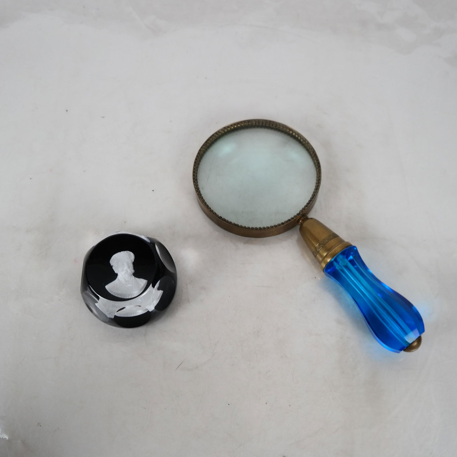 Magnifying Glass, G. Poillerat Paperweight (1 of 6)
