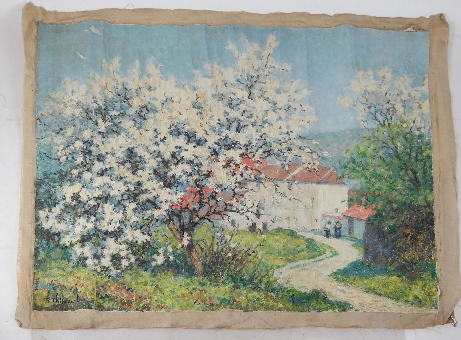 Raymond THIBESART: Figures in a Landscape - O/C (1 of 7)