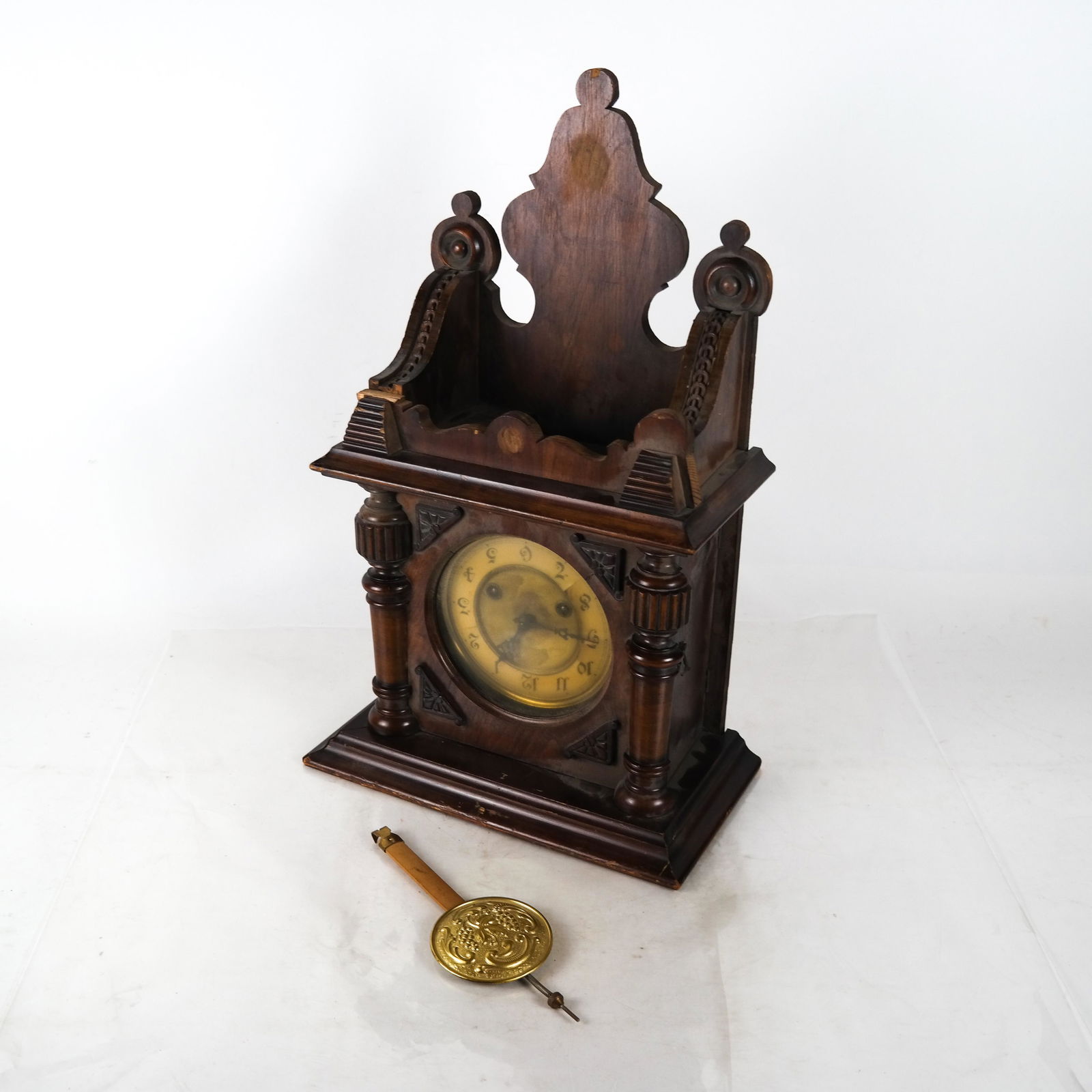 Victorian-Style Wall Regulator Clock (1 of 6)