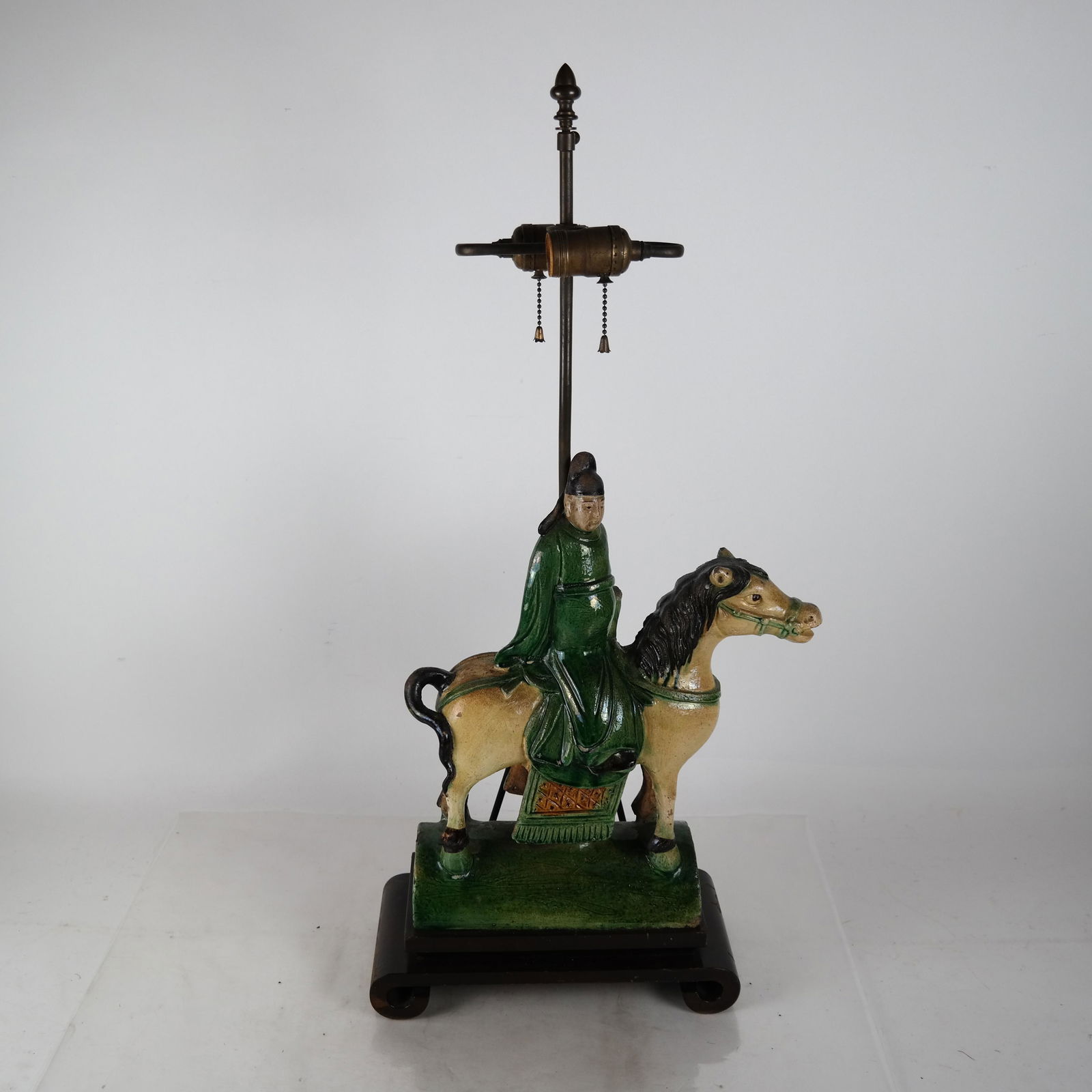 Chinese Horse and Rider Ceramic Lamp (1 of 6)