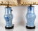 Pair Chinese Blue & White Porcelain Lamps - 2