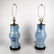 Pair Chinese Blue & White Porcelain Lamps - 3