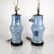Pair Chinese Blue & White Porcelain Lamps - 4
