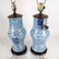 Pair Chinese Blue & White Porcelain Lamps - 5