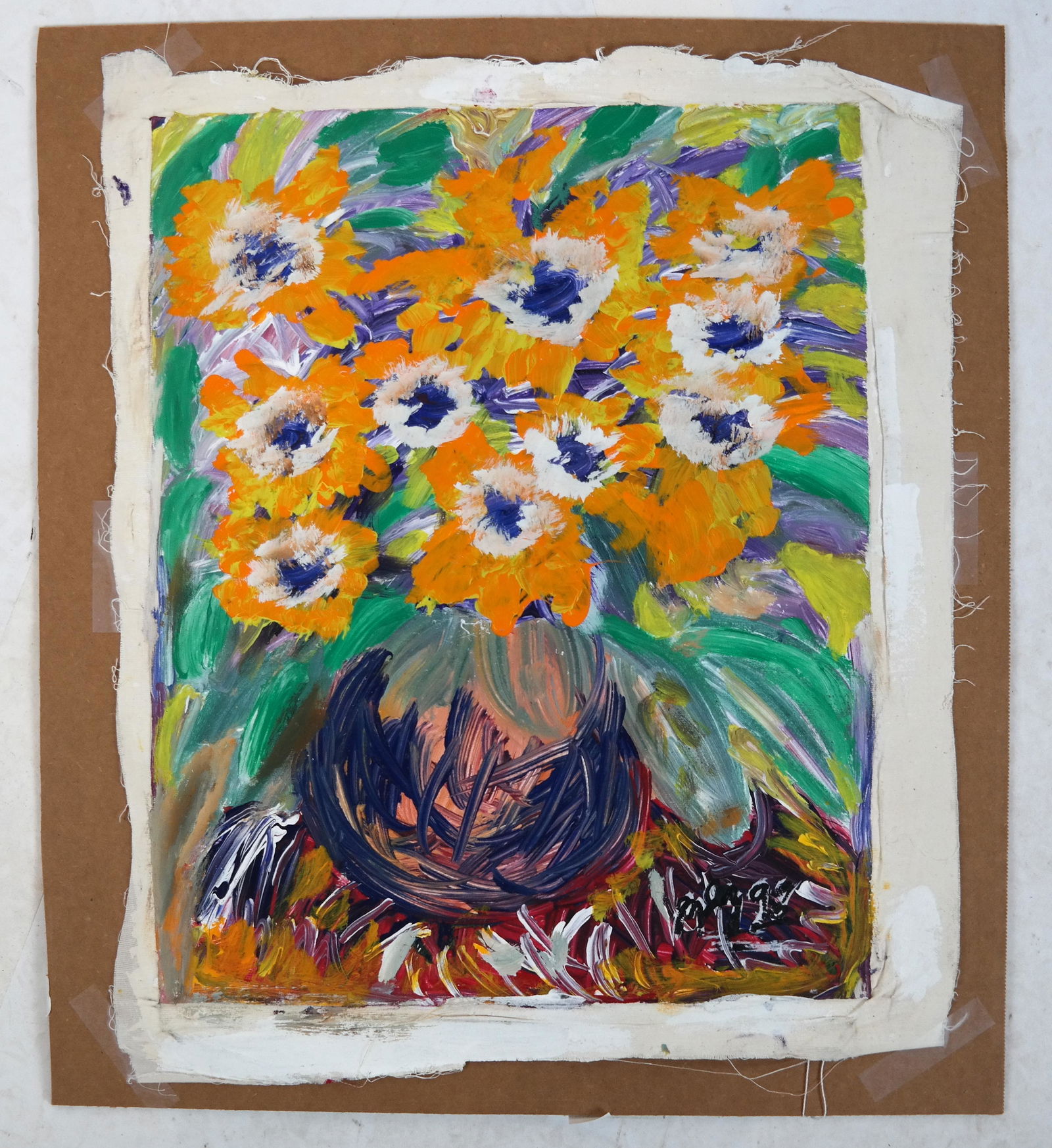 Maria Espejo LARA: Untitled - Tempera on Canvas (1 of 4)